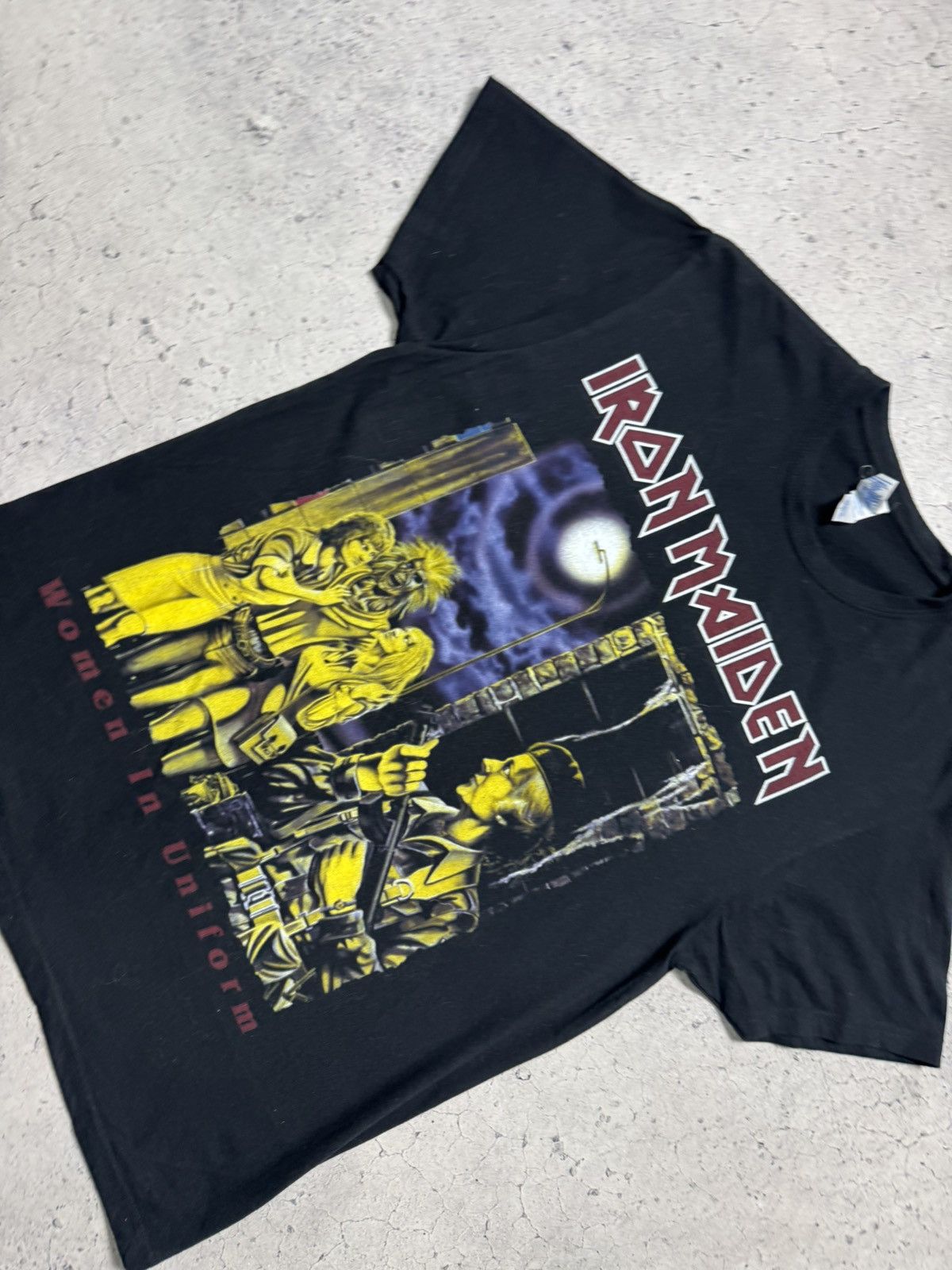 Band Tees Iron Maiden T-Shirt Vintage Black Big Logo Rock Y2K Hype Size US S / EU 44-46 / 1 - 3 Thumbnail