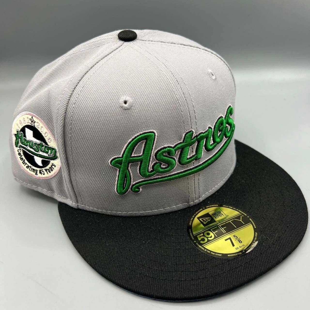 New Era Houston Astros Hat Men 7 5/8 59Fifty New Era MLB Fitted Cap Size ONE SIZE - 1 Thumbnail