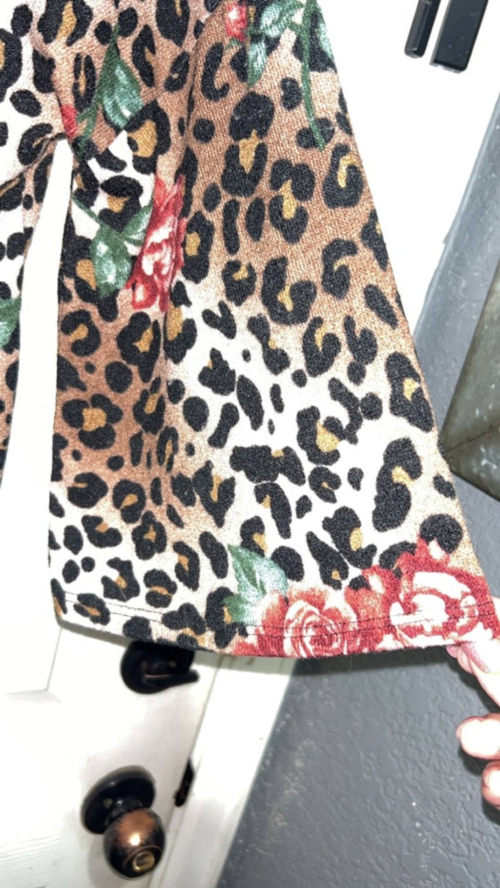 Other Women's Lounge n Chili Brown Leopard Floral Kimono Shrug S Size S / US 4 / IT 40 - 3 Thumbnail