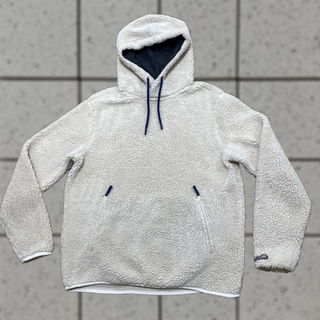 Chubbies VINTAGE Chubbies Hoodie Men L Ivory Cream Capsule Fleece Pullover Deep Pile Sherpa Pockets Hooded Size US L / EU 52-54 / 3 - 1 Thumbnail
