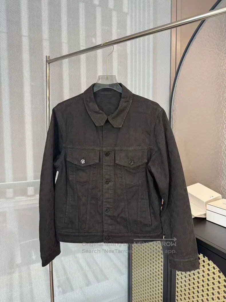 Louis Vuitton Louis Vuitton Black presbyopic full logo denim jacket Size US M / EU 48-50 / 2 - 1 Thumbnail
