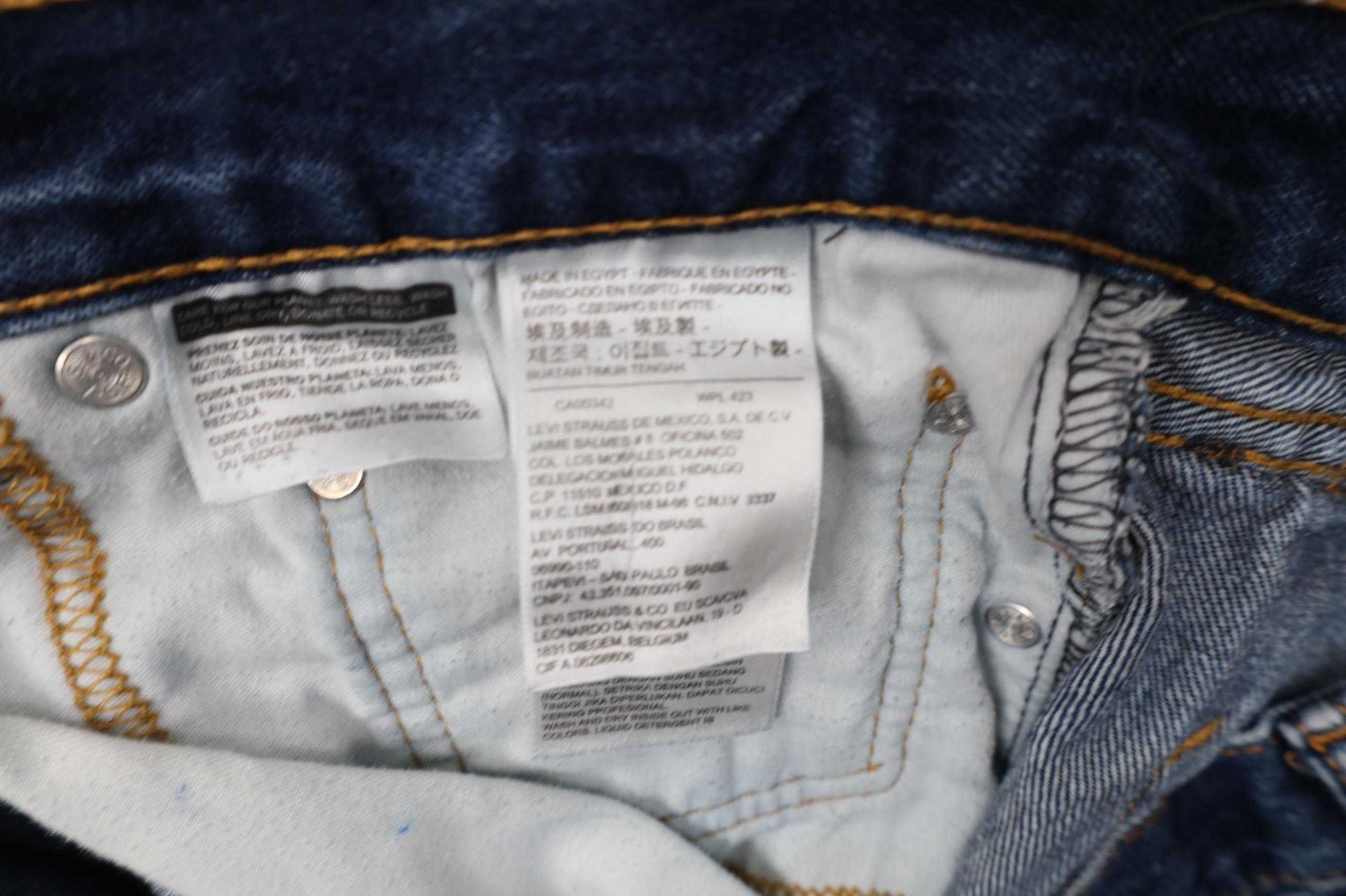 Levi's Vintage Y2K Levis 505 Fit Straight Leg Denim Jeans Blue Size US 40 / EU 56 - 7 Thumbnail