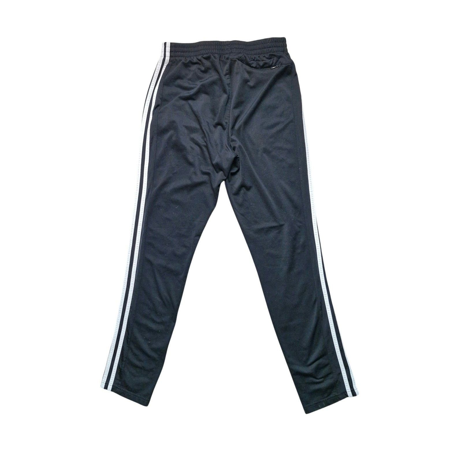 Adidas Adidas Men’s Track Pants Medium Black White Stripes Size US 32 / EU 48 - 6 Thumbnail