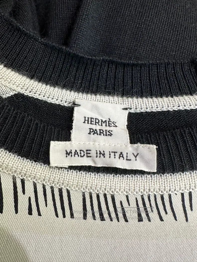 Hermes Hermes Black and White Geometric Pattern Printed Dress Size XXS / US 00 / IT 34 - 4 Thumbnail