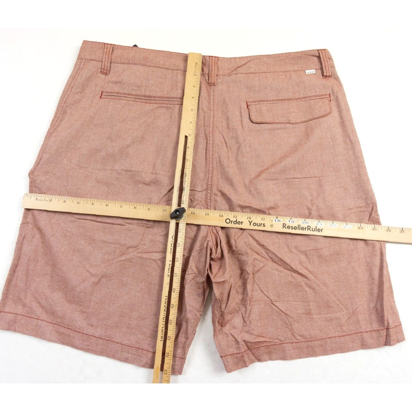 Quiksilver Quiksilver Mens Shorts Chino 9" Inseam Flat Front 40 Red 5-Pocket Regular Fit N/A Mens Size US 40 / EU 56 - 7 Thumbnail