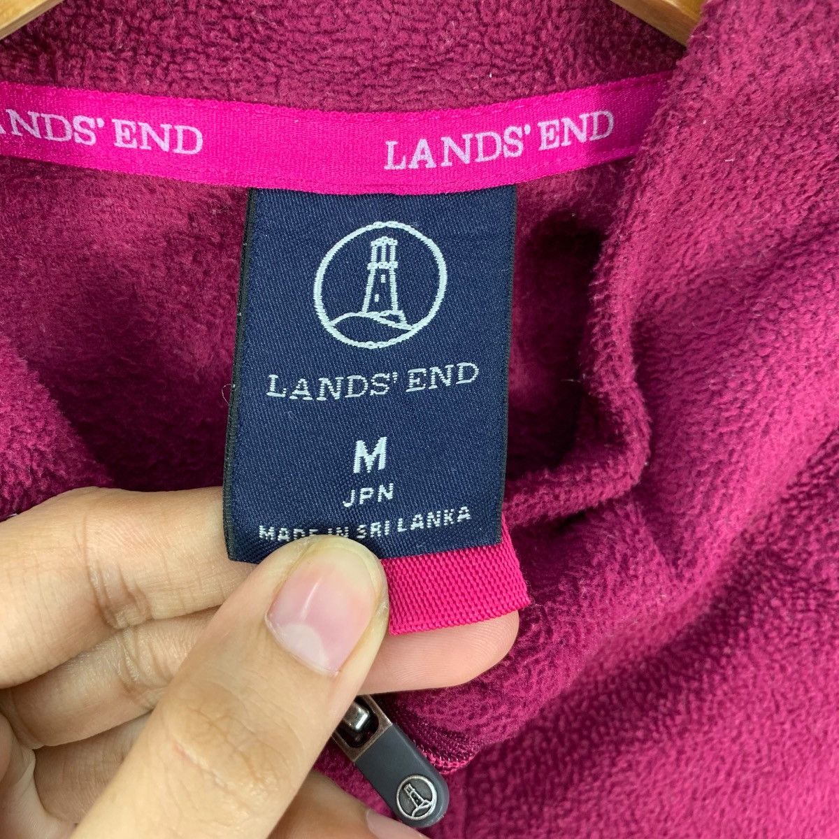 Lands' End Vintage LANDS’ END x POLARTEC Half Zipper Fleece Jacket Size M / US 6-8 / IT 42-44 - 7 Thumbnail