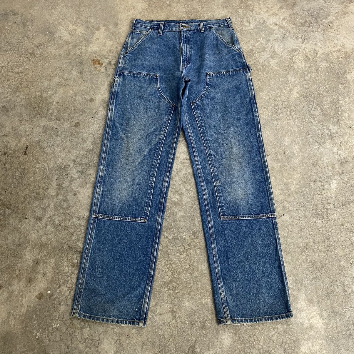 Carhartt Vintage Carhartt Double Knee Blue Carpenter Denim Jeans Size US 33 - 2 Thumbnail
