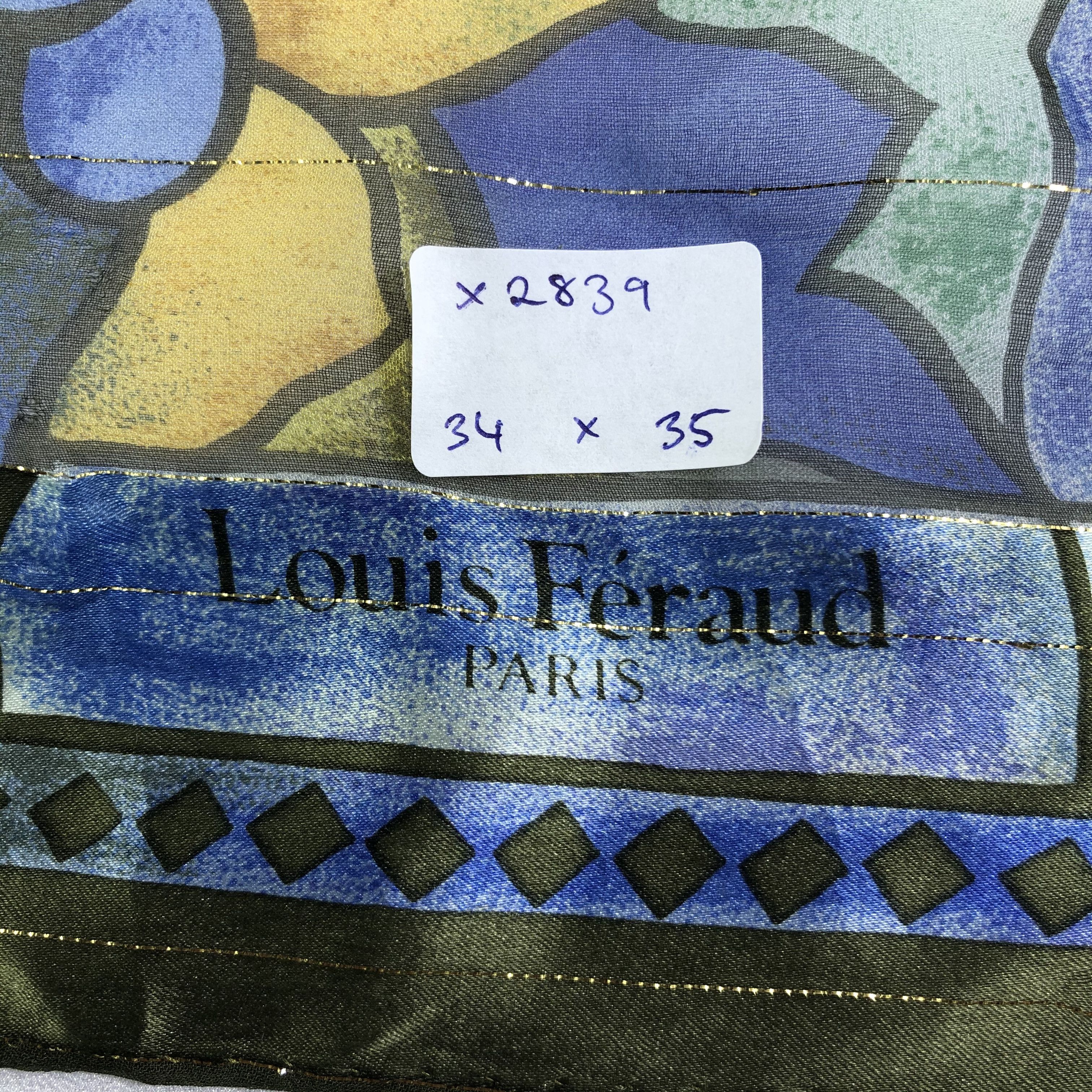 Louis Feraud × Vintage Vintage Louis Feraud Paris Silk Scarf Size ONE SIZE - 6 Thumbnail