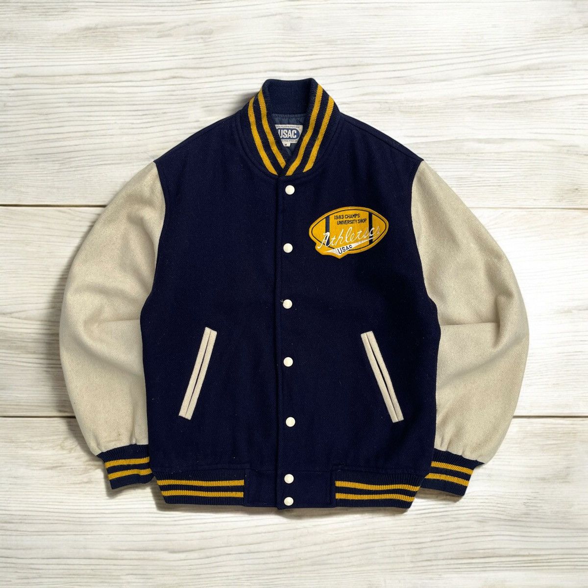 Vintage 🔥Vintage USAC American Campus Varsity Jacket Size US M / EU 48-50 / 2 - 2 Thumbnail