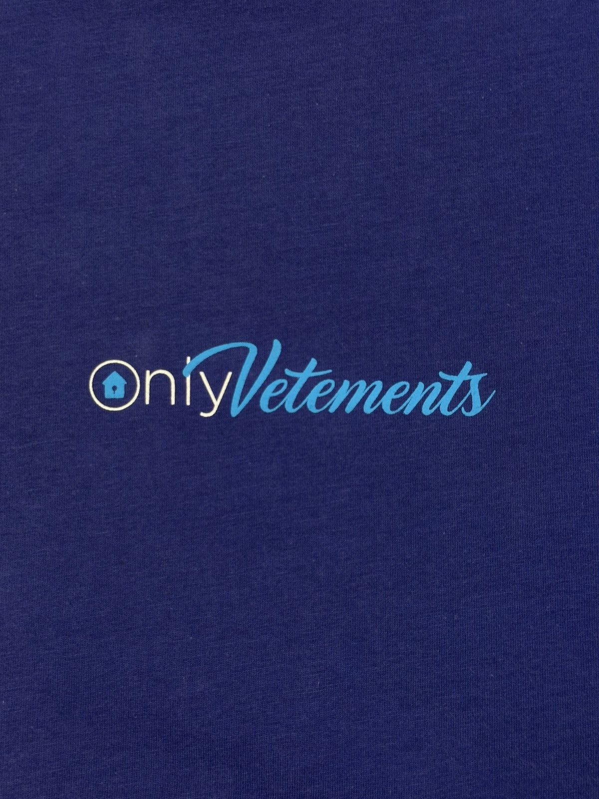 Vetements Vetements 'OnlyVetements' OnlyFans Logo T-Shirt Blue Size US S / EU 44-46 / 1 - 7 Thumbnail