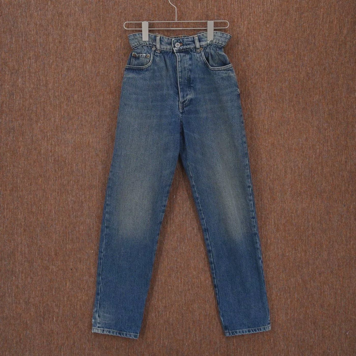 Miu Miu Miumiu Pleated Waist Jeans Size 25" / US 0 / IT 36 - 1 Thumbnail