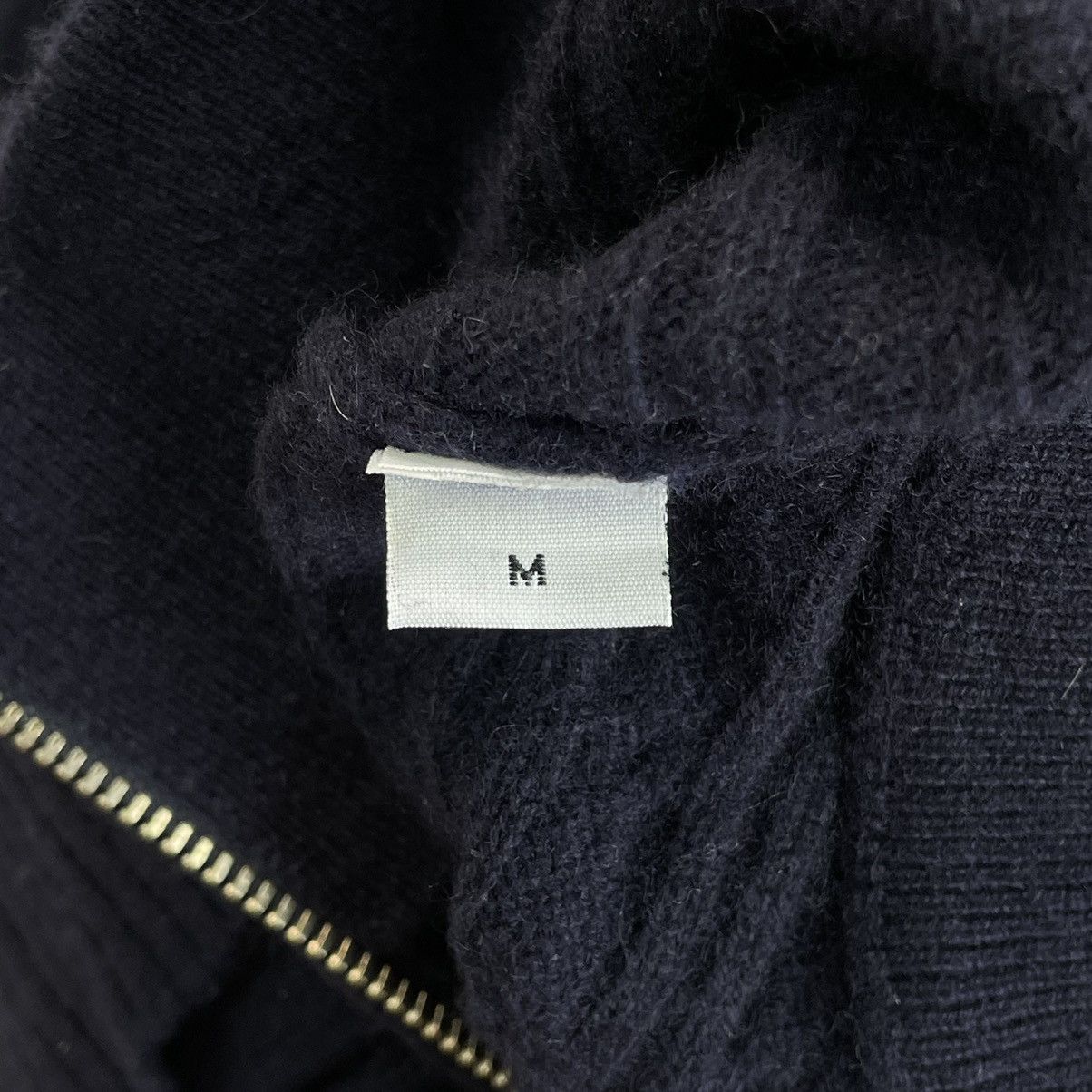 Designer × Dolce & Gabbana Dolce & Gabbana Ribbed Knit Cashmere Navy Zip Sweater Size M / US 6-8 / IT 42-44 - 18 Thumbnail