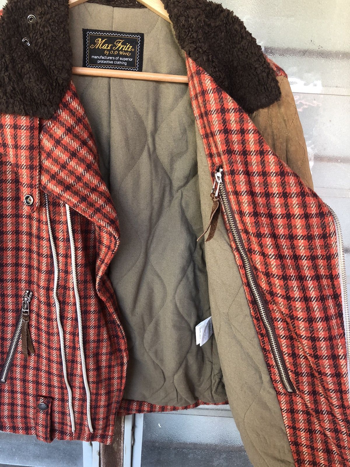 Japanese Brand Vintage Max Fritz Wool + Leather Double Collar Jacket Size US M / EU 48-50 / 2 - 12 Thumbnail