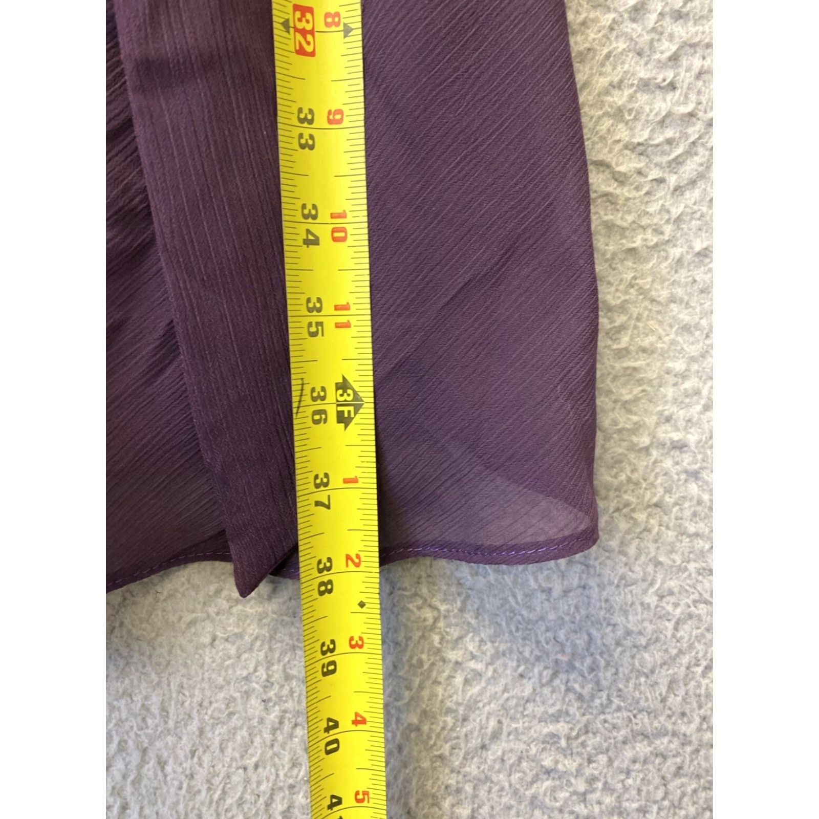 Vintage VINTAGE David's Bridal Bridesmaid Dress Sleeveless Size 4 Floral Plum Formal Wedding Size ONE SIZE - 5 Thumbnail