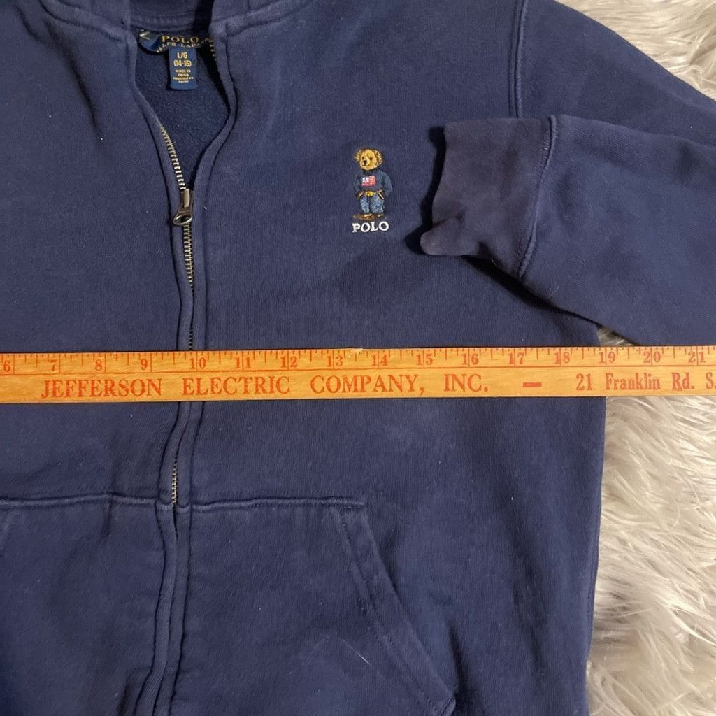 Polo Ralph Lauren Polo by Ralph Lauren Blue hoodie with bear size L/G(14-16) Size US XXS / EU 40 - 5 Thumbnail