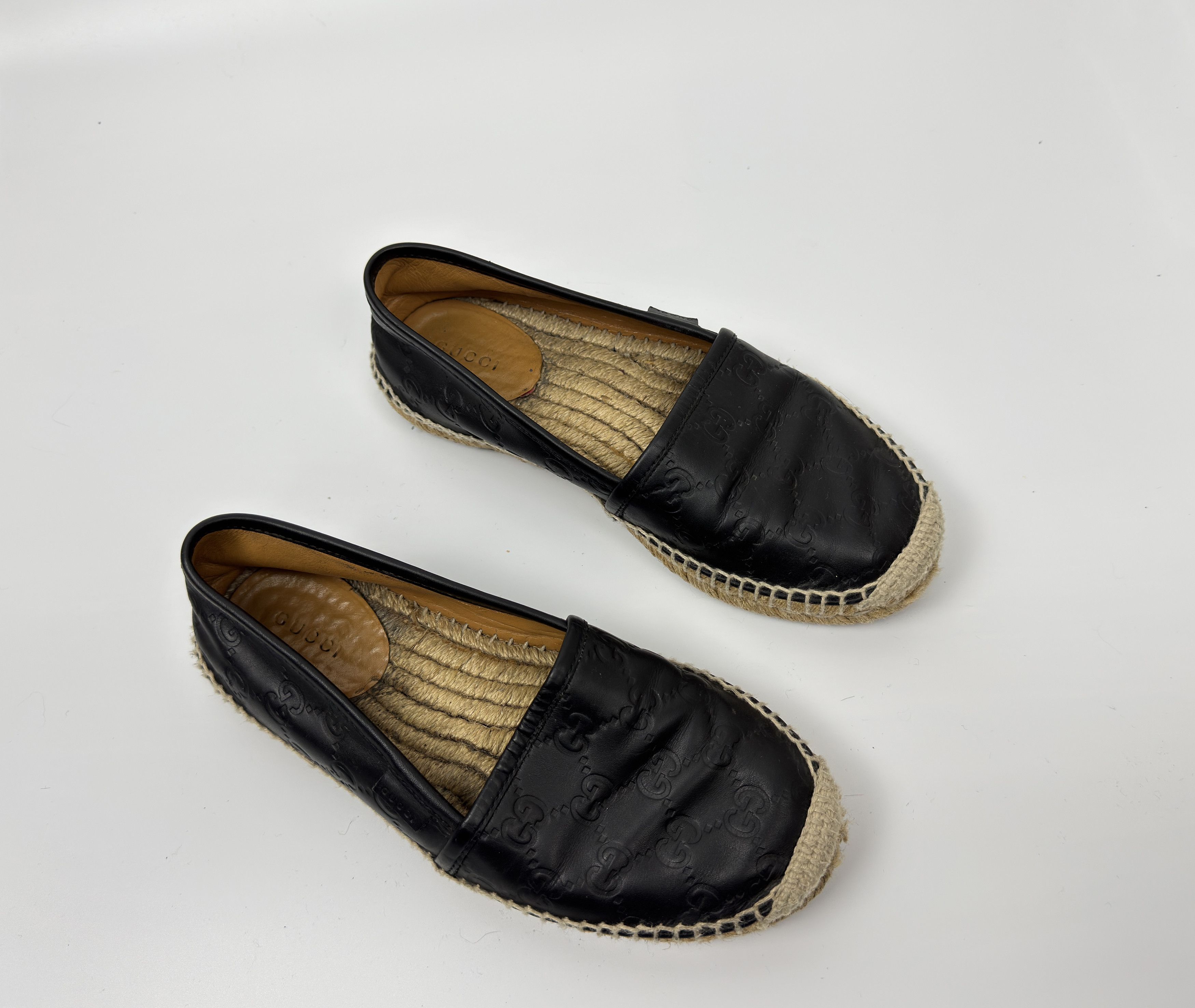 Gucci GUCCI Monogram GG Leather Women's Espadrilles Size 36 Size US 6 / IT 36 - 5 Thumbnail
