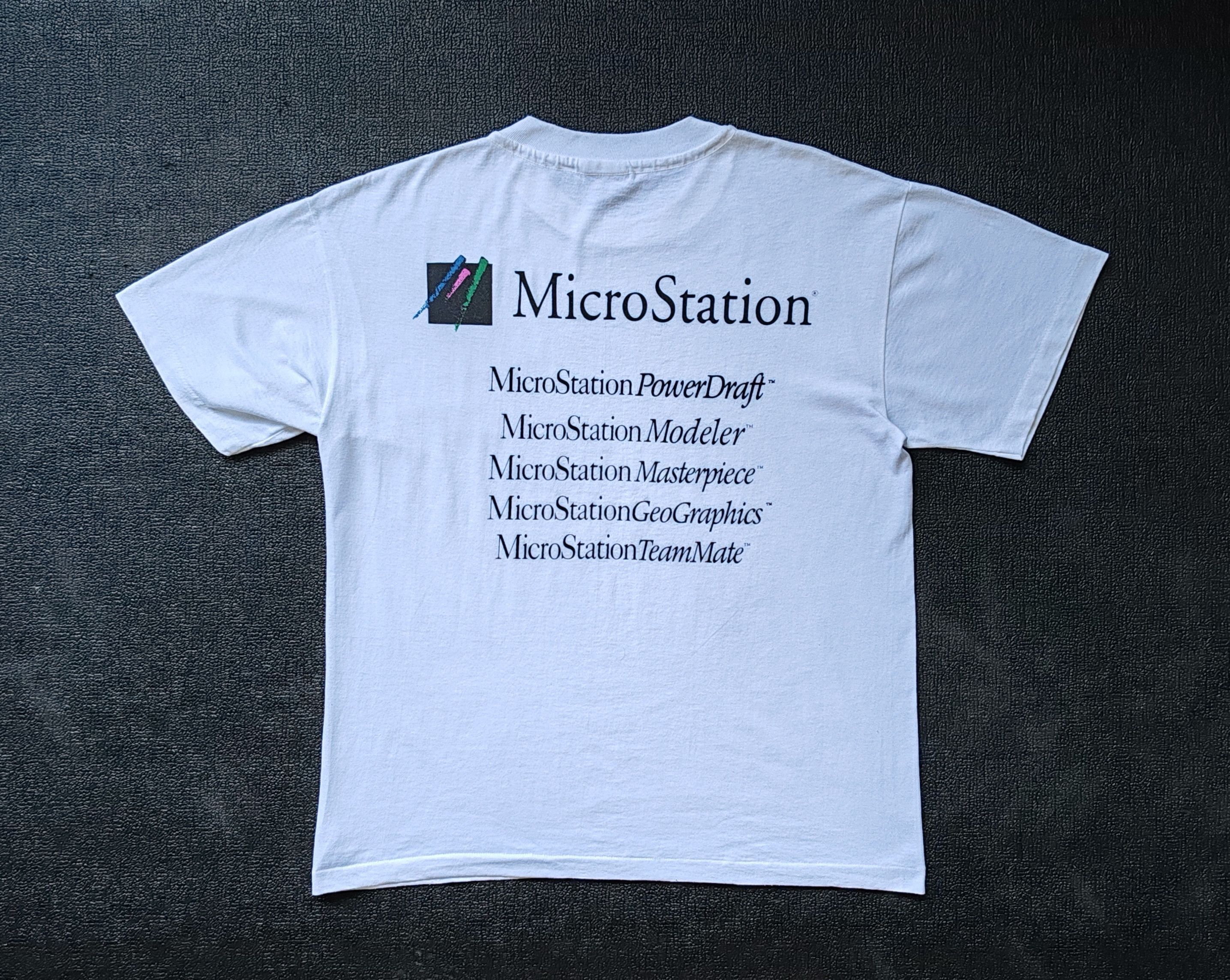Apple × Microsoft × Vintage 90s Microstation Bentley T shirt Medium 1990s Classic Tech Size US M / EU 48-50 / 2 - 1 Thumbnail