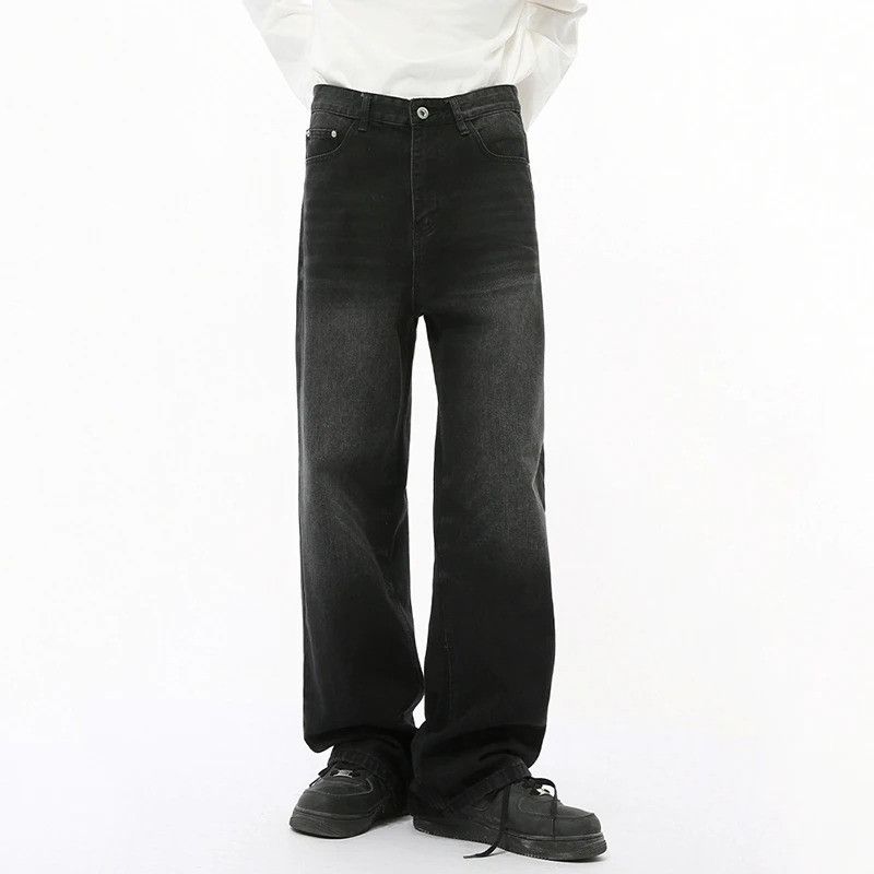 Jean × Vintage Casual Black Straight Denim Size US 32 / EU 48 - 1 Thumbnail
