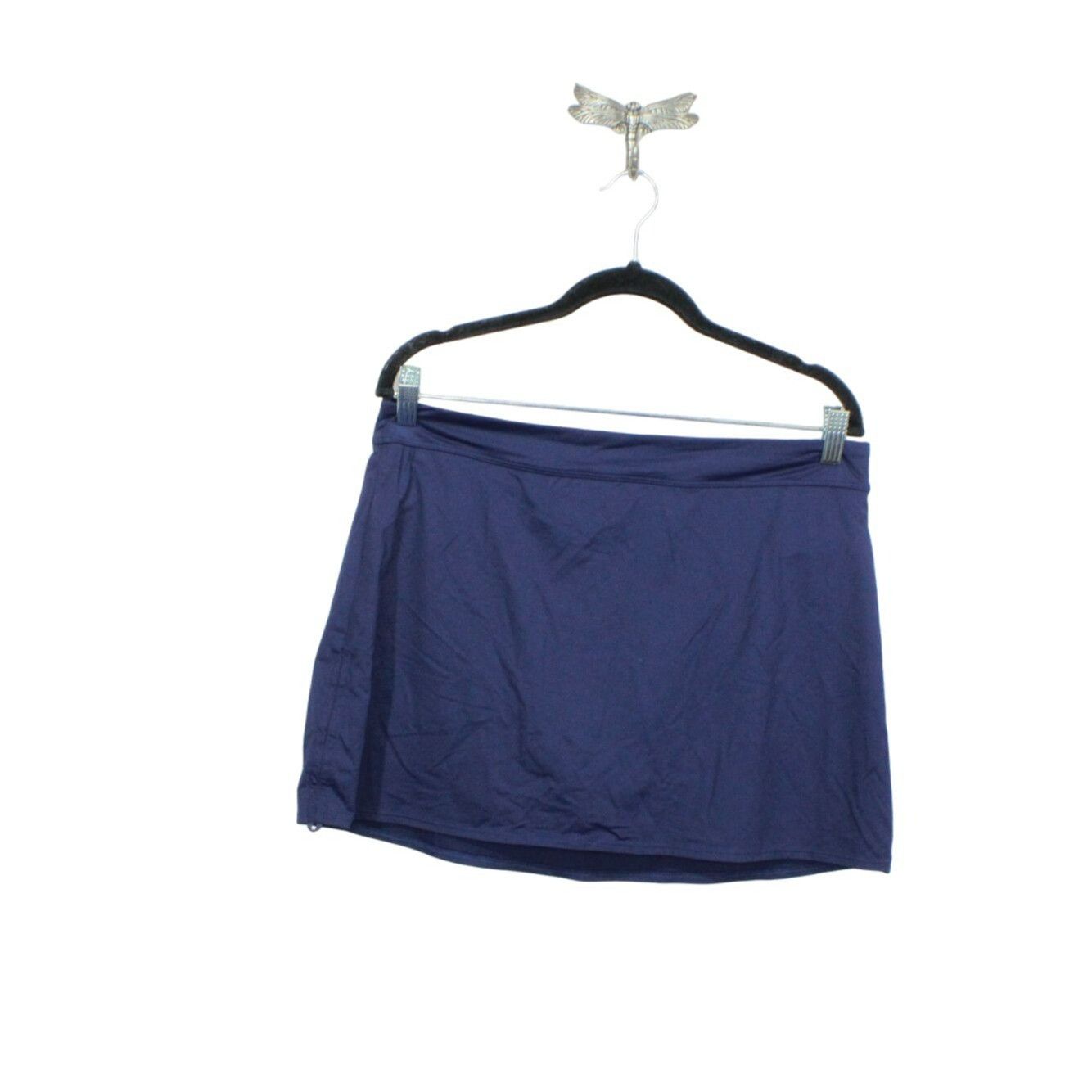 L.L. Bean LL Bean Women's New Current Ruched Swim Skort Size 34" / US 12 / IT 48 - 1 Thumbnail