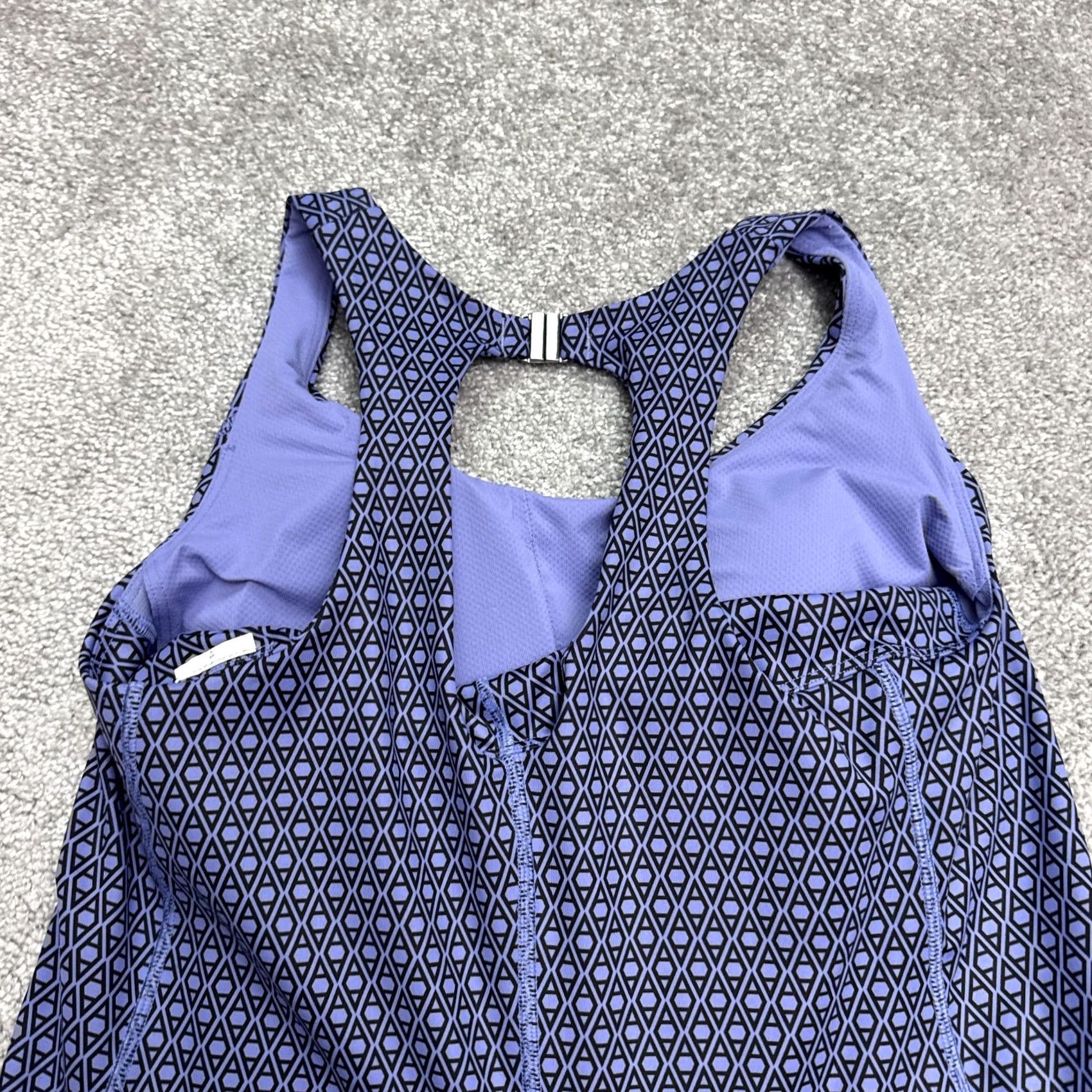 Athleta Athleta Ultimate Ease Racerback Midi Shift Dress Womens Small Purple Geometric Size S / US 4 / IT 40 - 6 Thumbnail