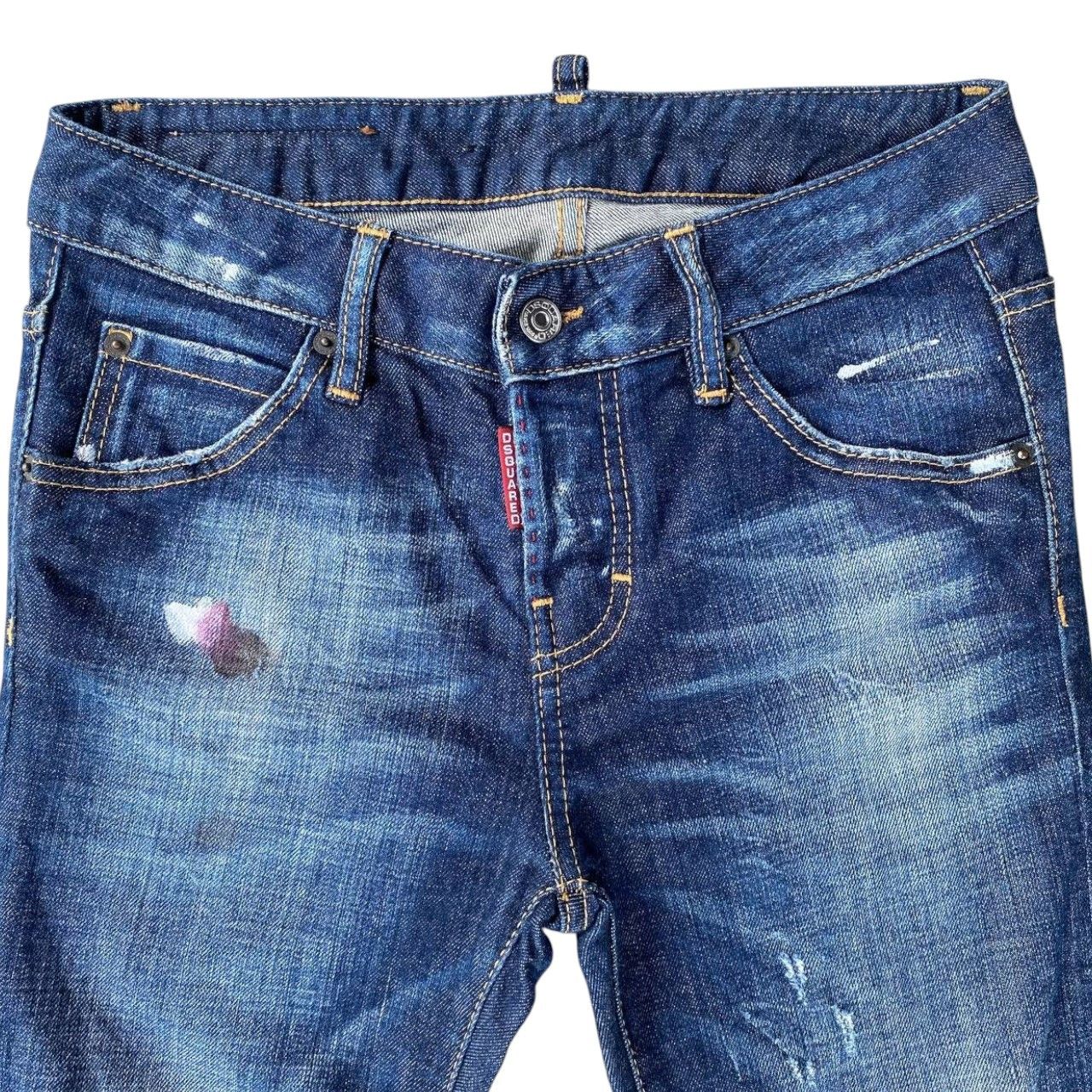 Dsquared2 DSQUARED DISTRESSED PAINTED JEAN WOMEN SIZE 36 ITALY Size 30" / US 8 / IT 44 - 7 Thumbnail