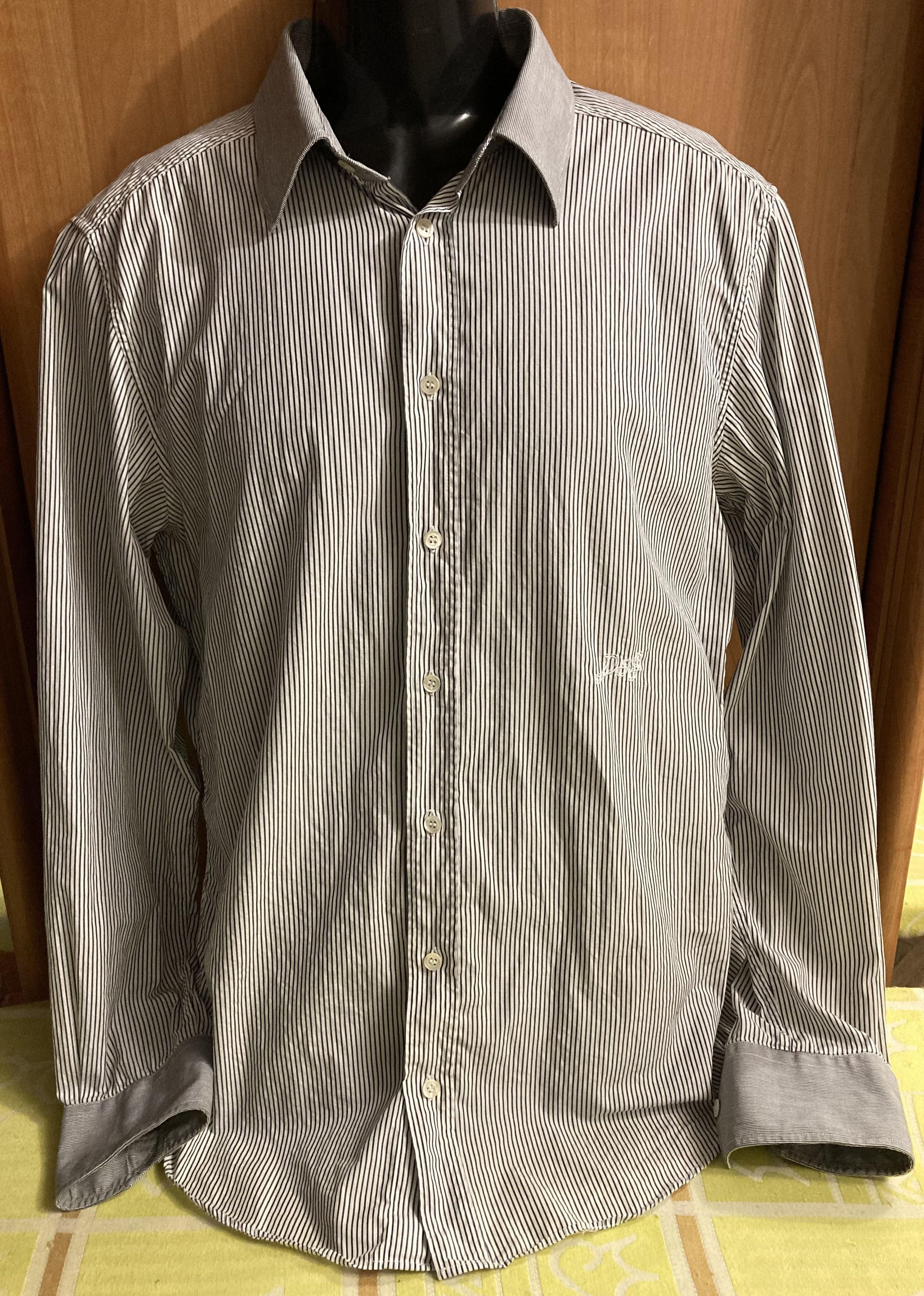 Dolce & Gabbana Vintage Dolce & Gabbana Designer Striped Cotton Shirt Size US L / EU 52-54 / 3 - 12 Thumbnail