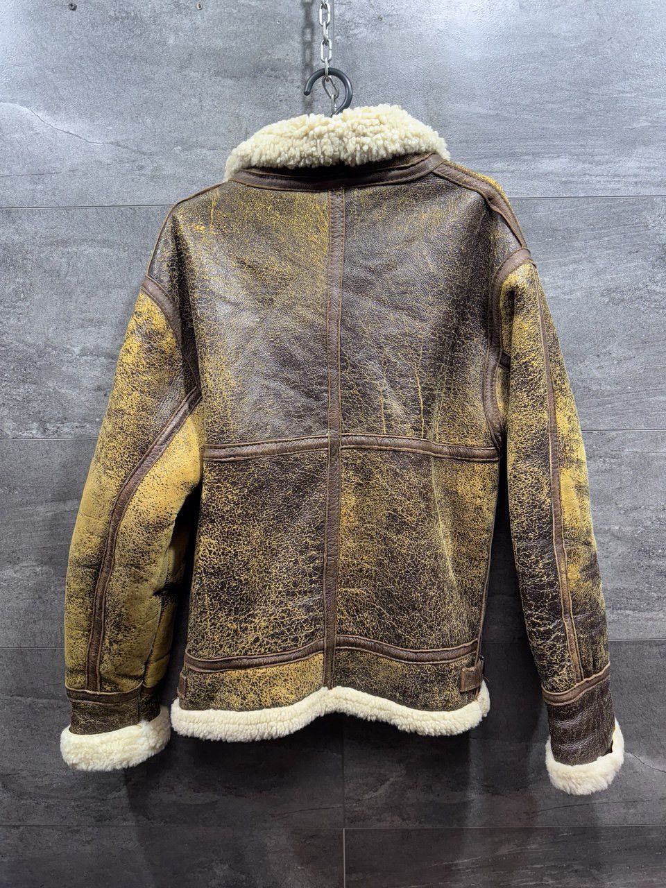Other F16 Type Aviation Air Force US Army Style Sheepskin Jacket Size US M / EU 48-50 / 2 - 2 Thumbnail