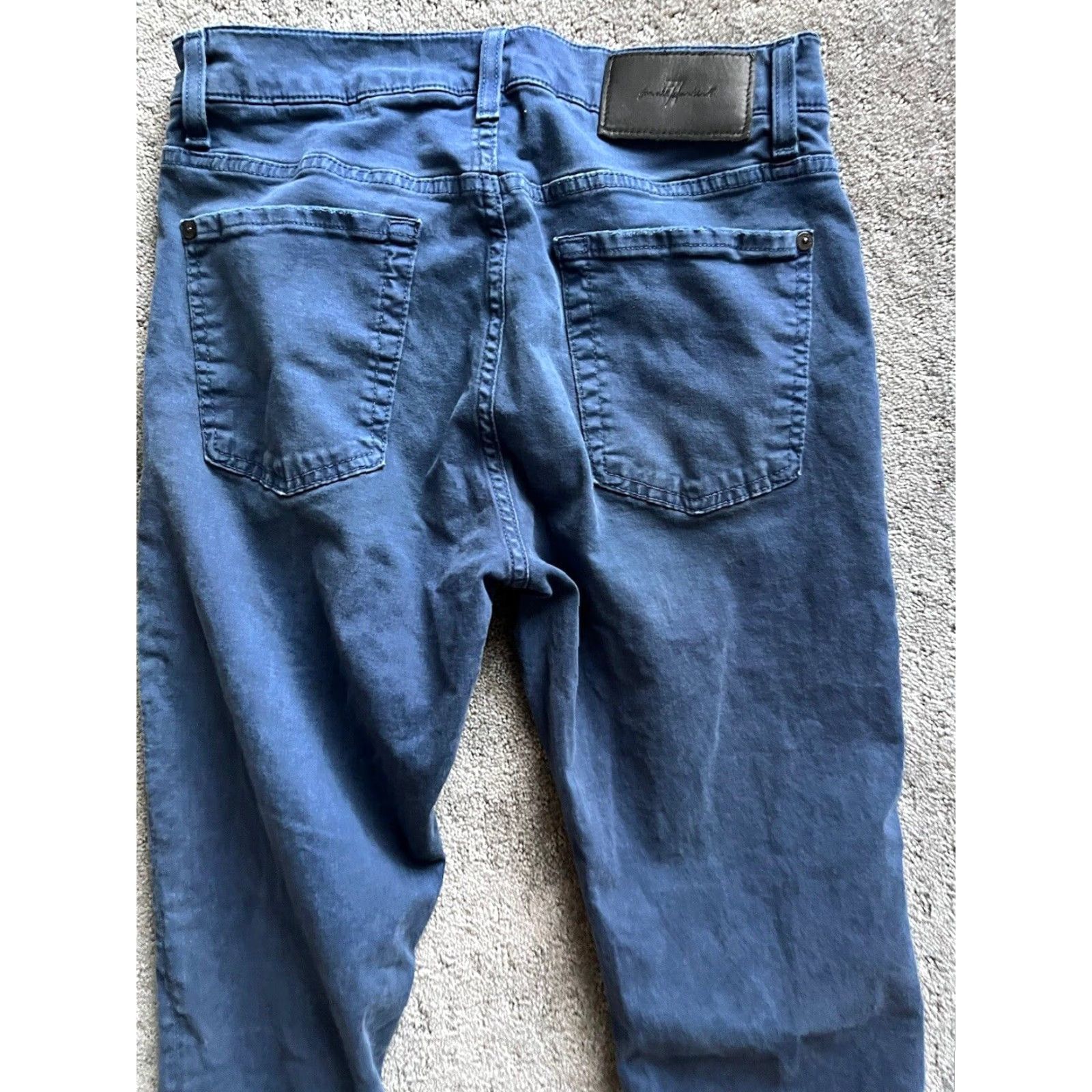 7 For All Mankind Mens 7 For All Mankind Adrien Slim Stretch Pants Khakis Size 29x32 Blue Size US 29 - 4 Thumbnail