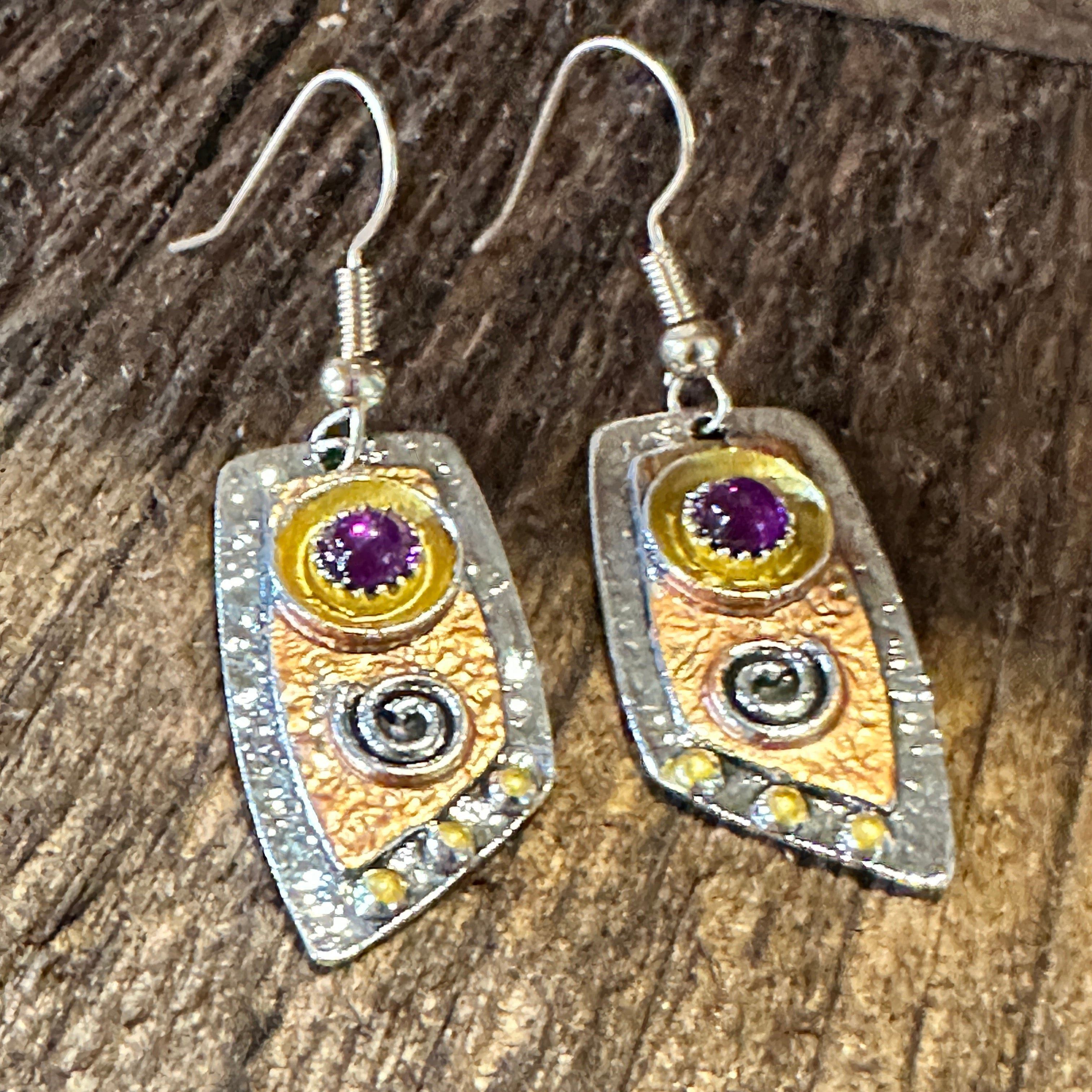 Other Handcrafted Bohemian Vintage Copper Dangle Earring, Retro Et Size ONE SIZE - 6 Thumbnail