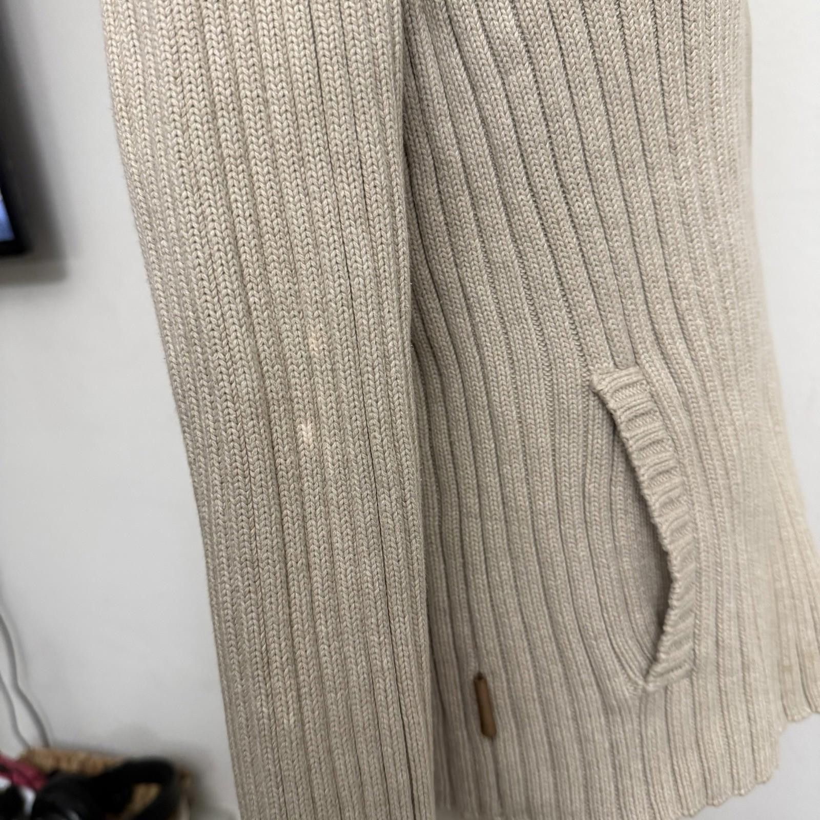 Lauren Ralph Lauren Heavy Weight cable Knit Ralph Lauren Ivory Zip Up Sweater Size S / US 4 / IT 40 - 4 Thumbnail