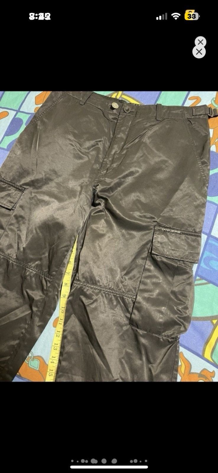 DKNY ***FINAL DROP***RARE 90s DKNY TECHNICAL WIDE CARGO 31 Size US 31 - 11 Thumbnail