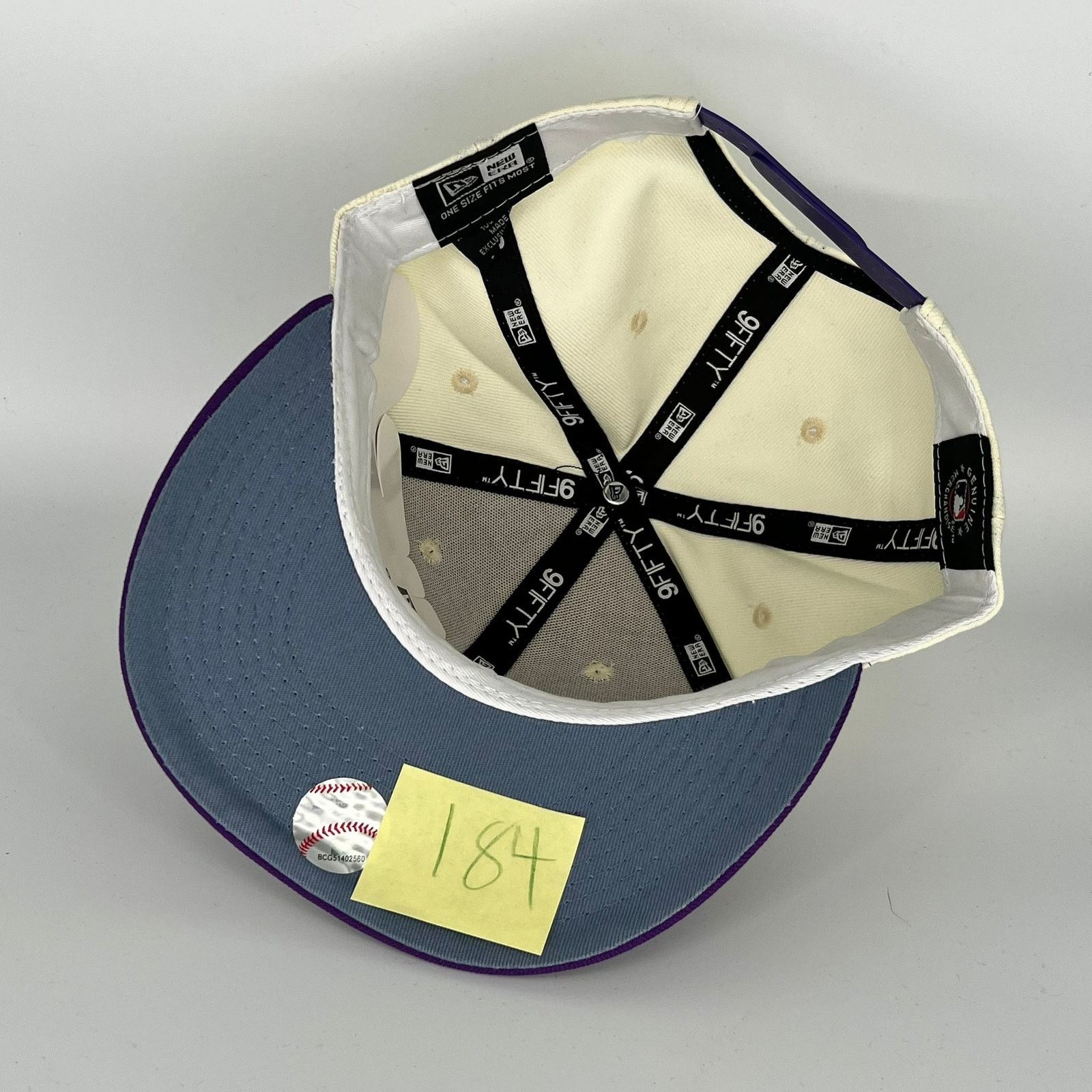 New Era White Purple Los Angeles Dodgers 50th Anniversary New Era Size ONE SIZE - 4 Thumbnail