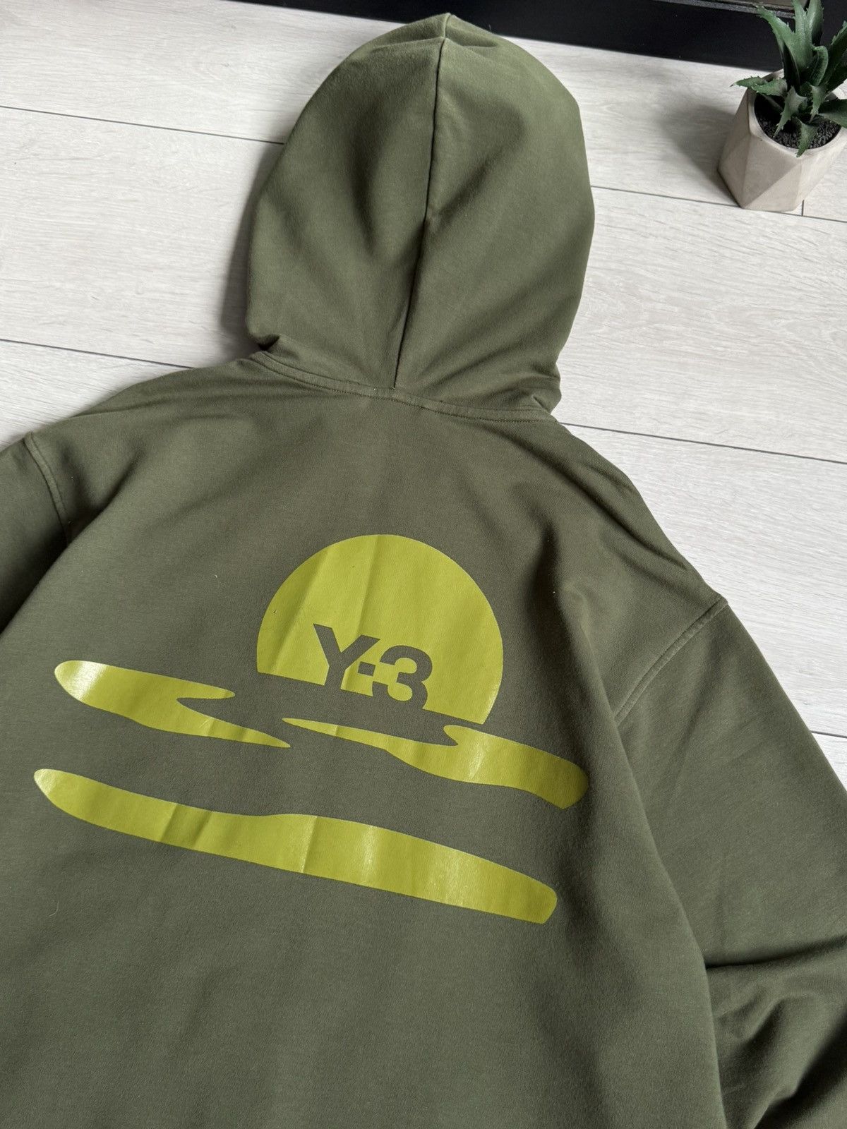 Yohji Yamamoto Y-3 Yohji Yamamoto Big Logo Zip Hoodie Size US XL / EU 56 / 4 - 8 Thumbnail