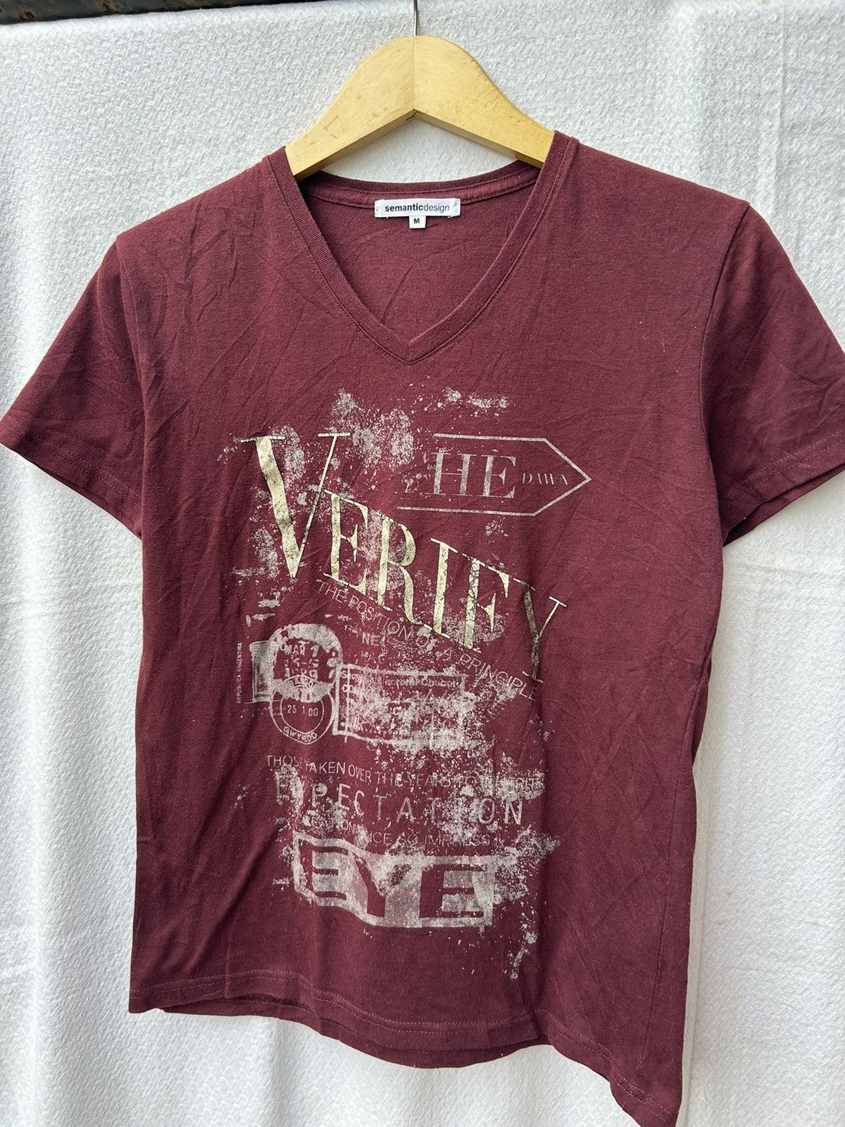 Isamu Katayama Backlash × KMRii × Yasuyuki Ishii Semantic design poem v neck tee Size US S / EU 44-46 / 1 - 4 Thumbnail