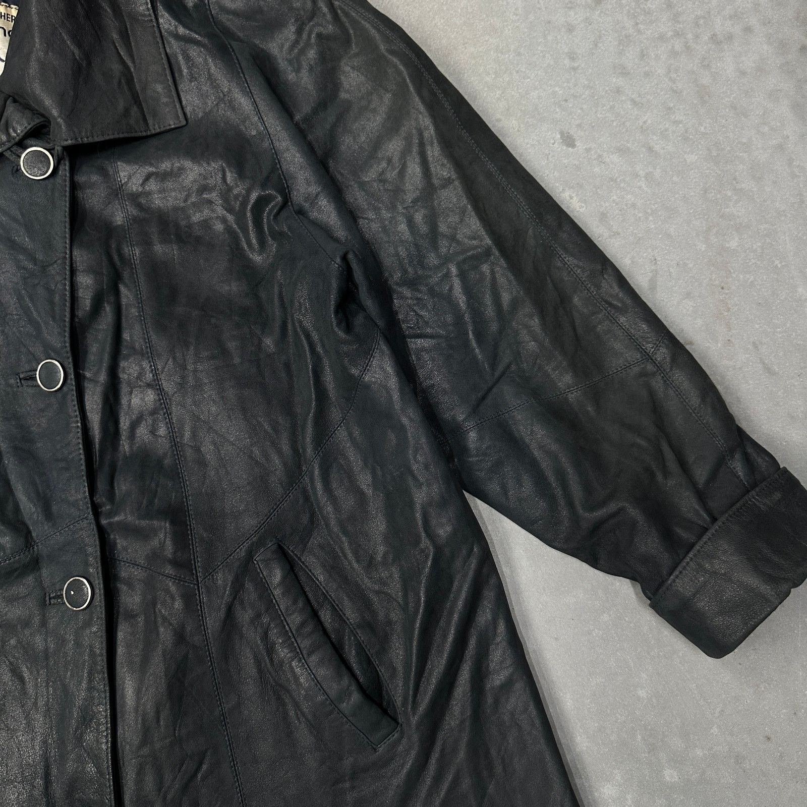 Valentino Vintage Valentino Varsova Long Leather Trench Coat Women XXL Size XXL / US 16-18 / IT 52-54 - 14 Thumbnail