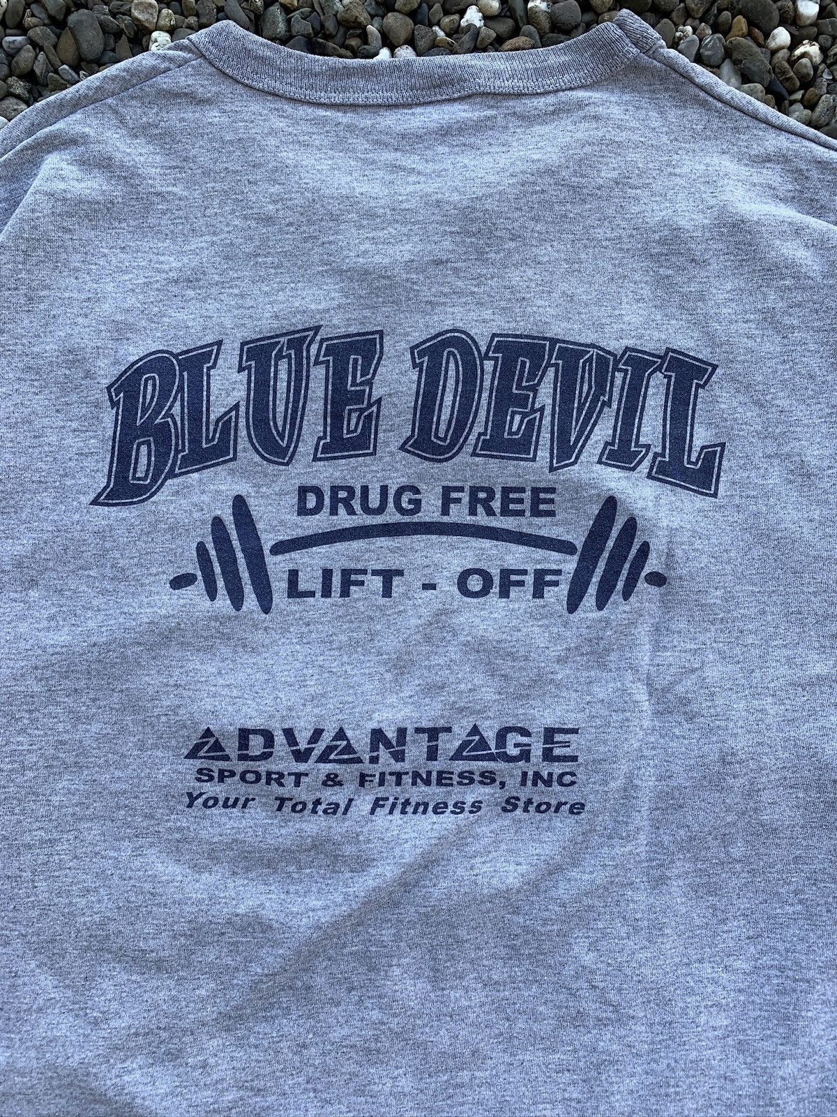 Russell Athletic × Vintage VTG 1990’s Russell Athletic Drug Free Weightlifting T-Shirt Size US L / EU 52-54 / 3 - 8 Thumbnail