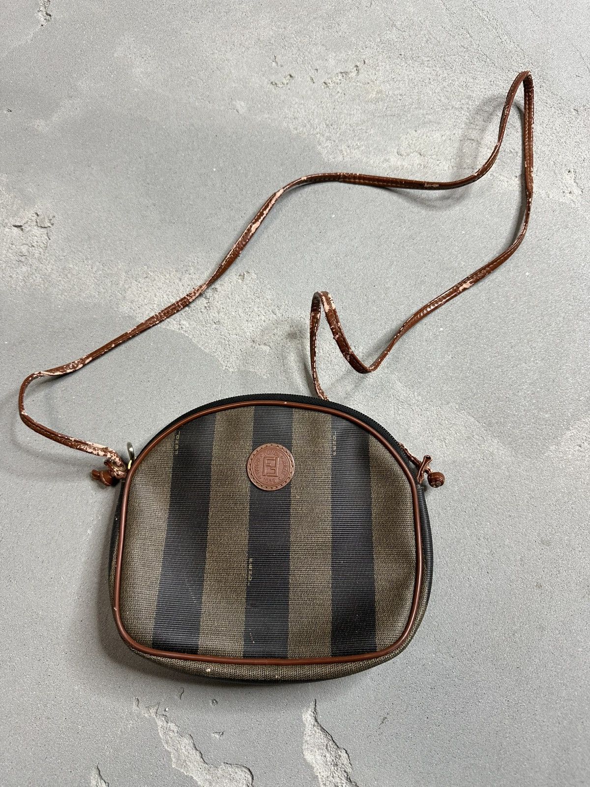 Fendi FENDI Vintage 80s 90s Striped Shoulder/Crossbody Bag | Grailed