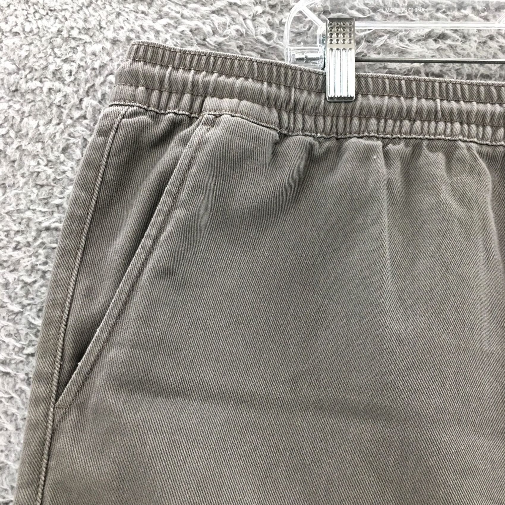 Vintage Arizona Jean Co Chino Shorts Mens 2XL Gray Cotton Drawstring Chino Shorts Casual Pants Mens 2XL Gray Size US 39 - 4 Thumbnail
