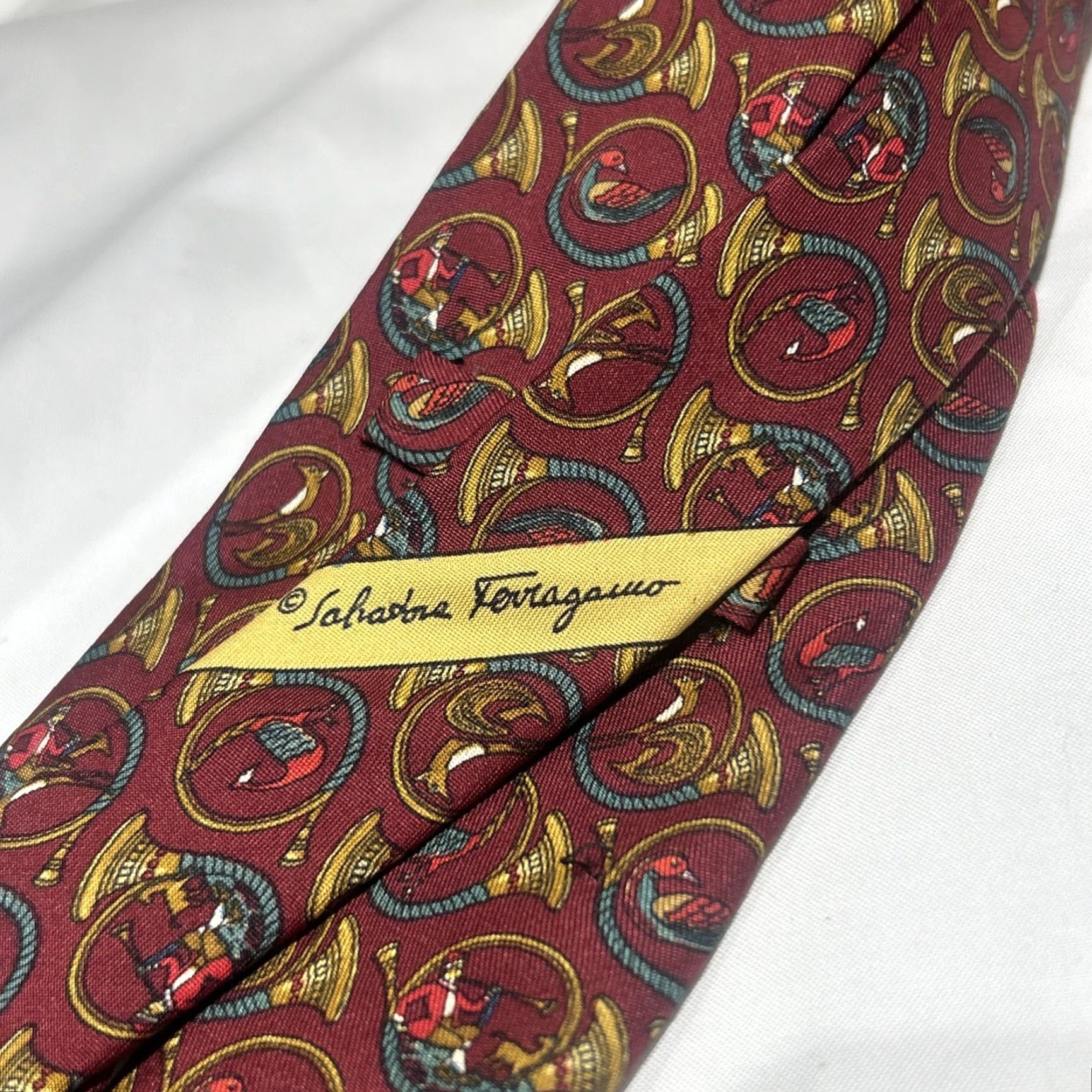 Salvatore Ferragamo SALVATORE FERRAGAMO MEN SILK RED ANIMAL PRINT TIE 57" User: SALVATORE FERRAGAMO MEN'S SILK RED ANIMAL PRINT TIE 57" Size ONE SIZE - 5 Thumbnail