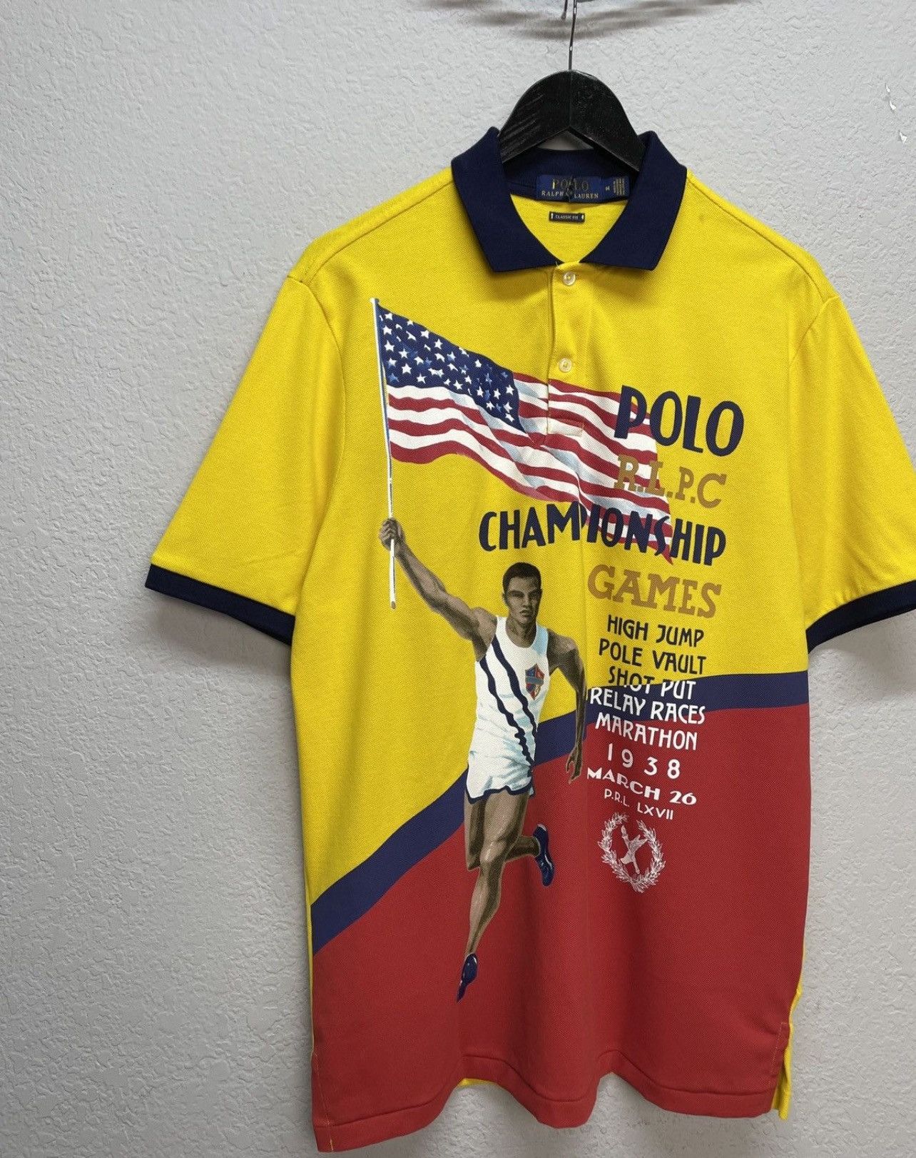 Polo Ralph Lauren Vintage Y2K Championship 1938 Polo Ralph Lauren Tee Polos Size US M / EU 48-50 / 2 - 4 Thumbnail