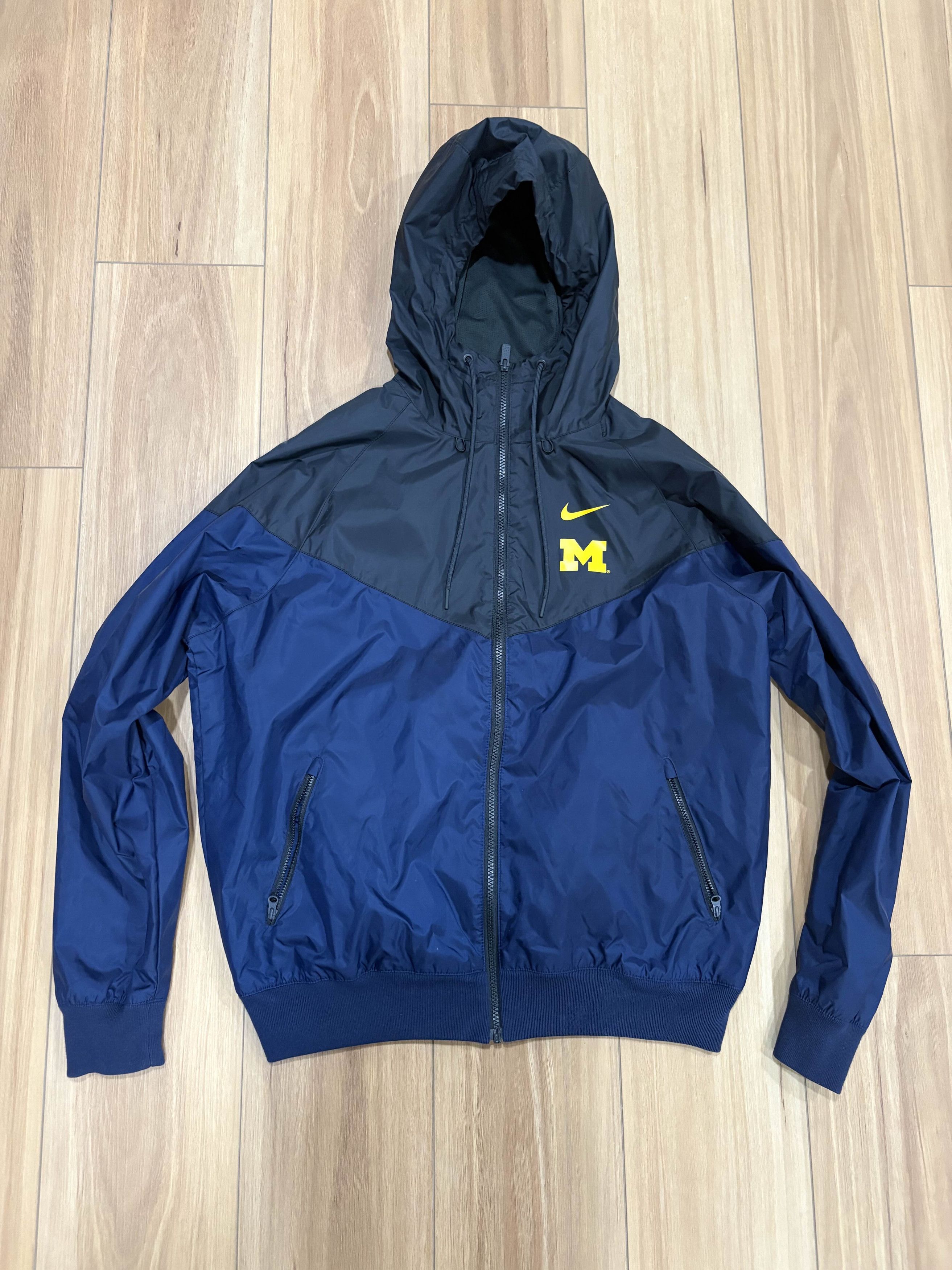 Nike Michigan Wolverines Navy Blue Nike Windrunner Light Jacket Size US M / EU 48-50 / 2 - 3 Thumbnail