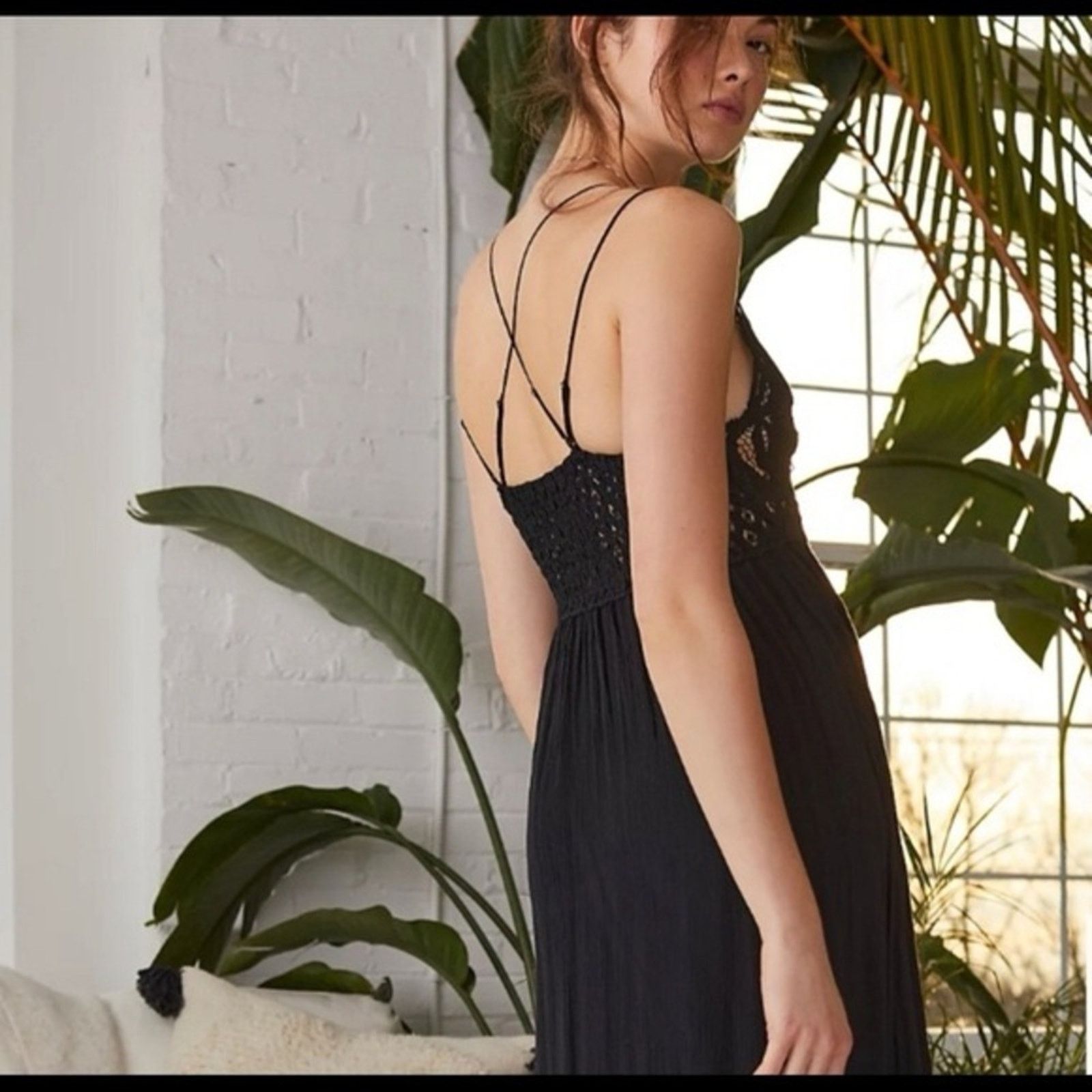 Free People Free People One Adella Maxi Slip Dress CrochetLace Womens XS Size XS / US 0-2 / IT 36-38 - 4 Thumbnail