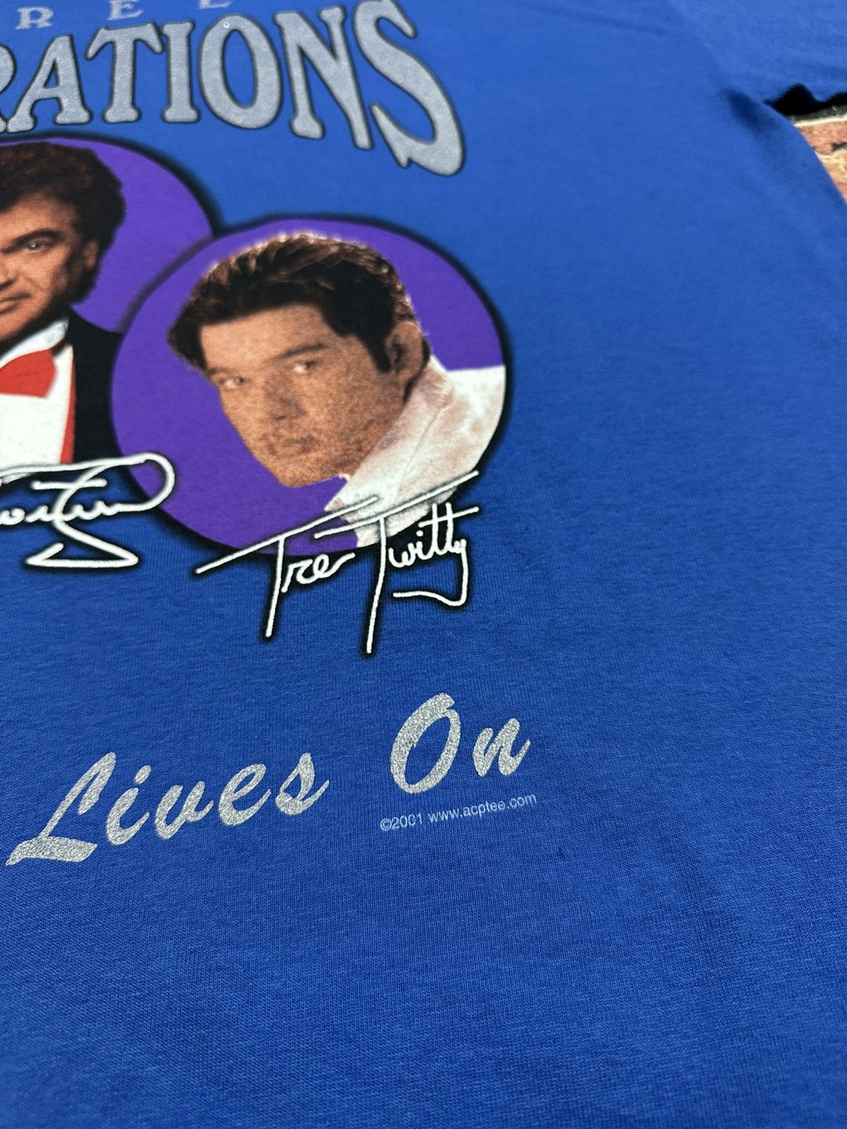 Band Tees Vintage Conway Twitty Three Generations T Shirt Country 2001 Size US XL / EU 56 / 4 - 5 Thumbnail