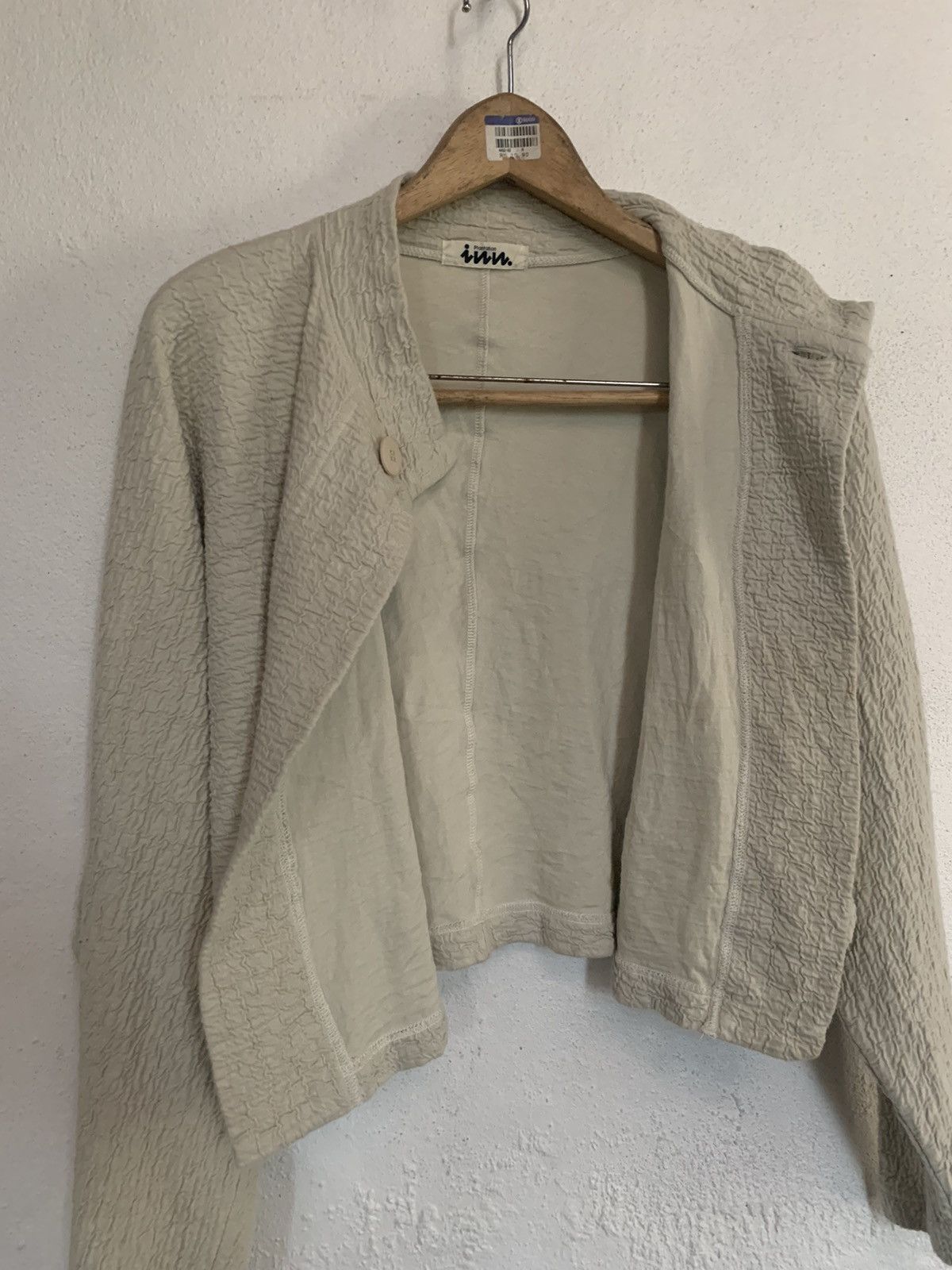 Issey Miyake 80s PLANTATION BY ISSEY MIYAKE CROPTOP CARDIGAN Size M / US 6-8 / IT 42-44 - 3 Thumbnail