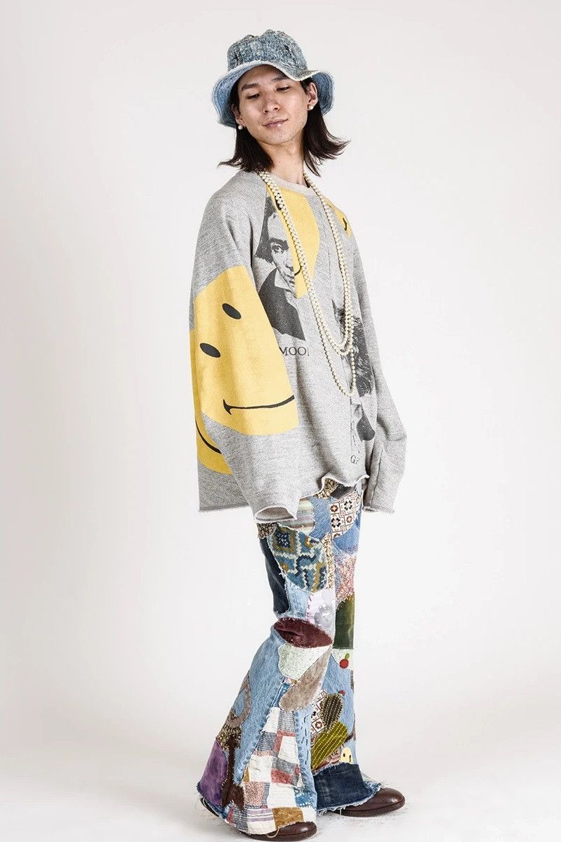 Kapital Kapital Beethoven / Smilie Top Fleece Re-Construct BIG SWT. Size US S / EU 44-46 / 1 - 16 Thumbnail