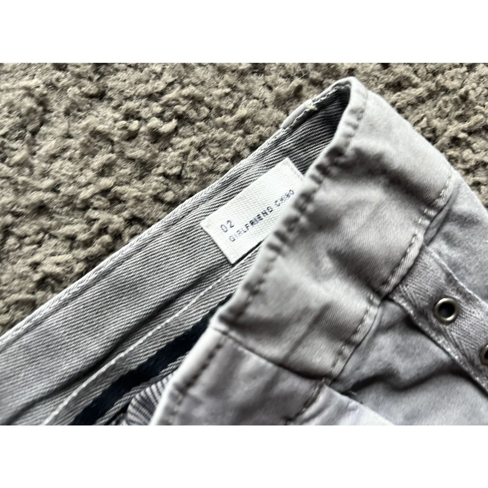 Gap Gap Women Khakis Chinos Girlfriend Stretch Pants Gray 2 Bootcut Button Zip PANTS Regular Size 2 Womens Size 26" / US 2 / IT 38 - 5 Thumbnail