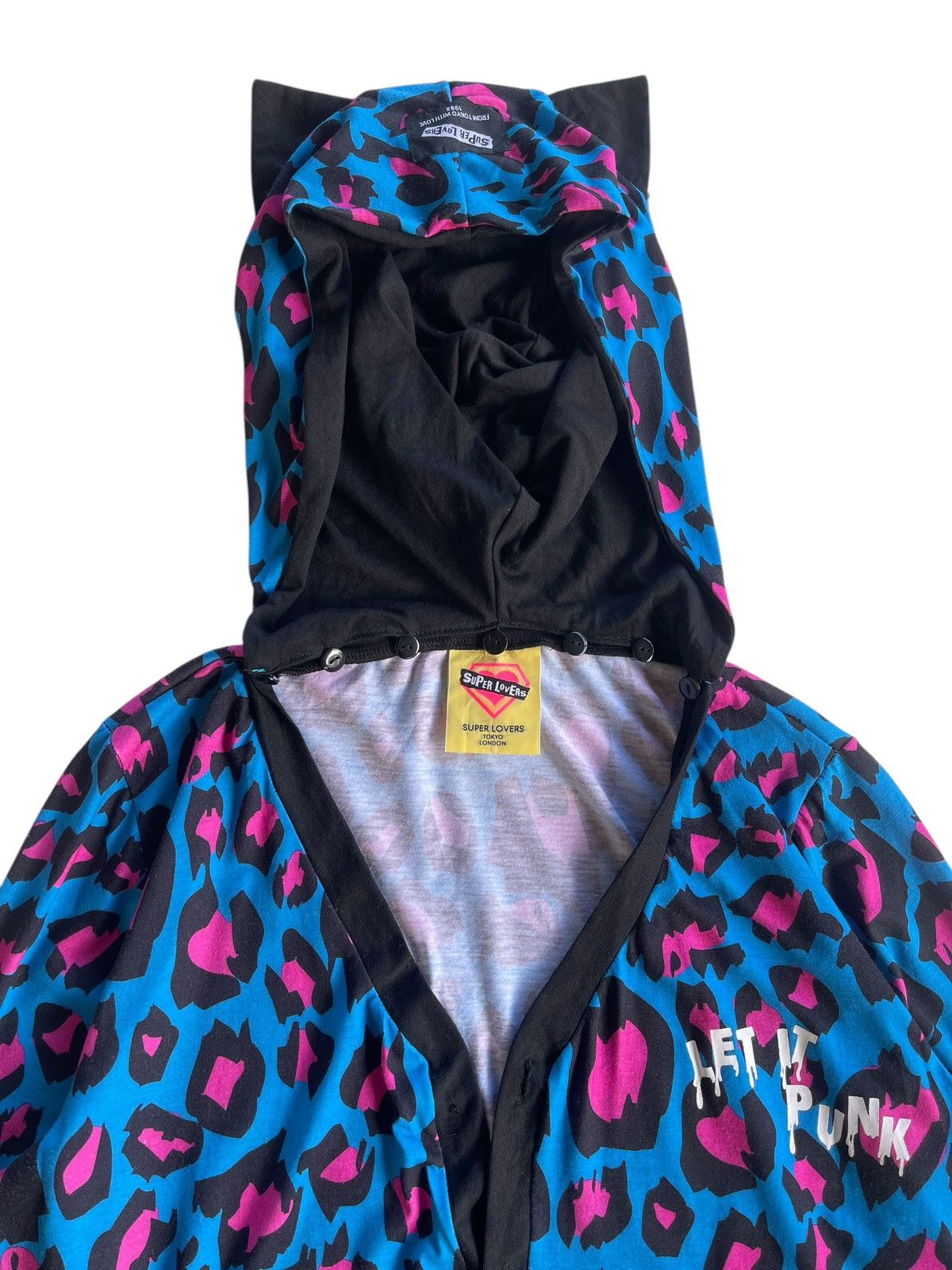 Japanese Brand Super Lover "Let it Punk" Horn Hoodie Cardigan Japan Size M / US 6-8 / IT 42-44 - 4 Thumbnail