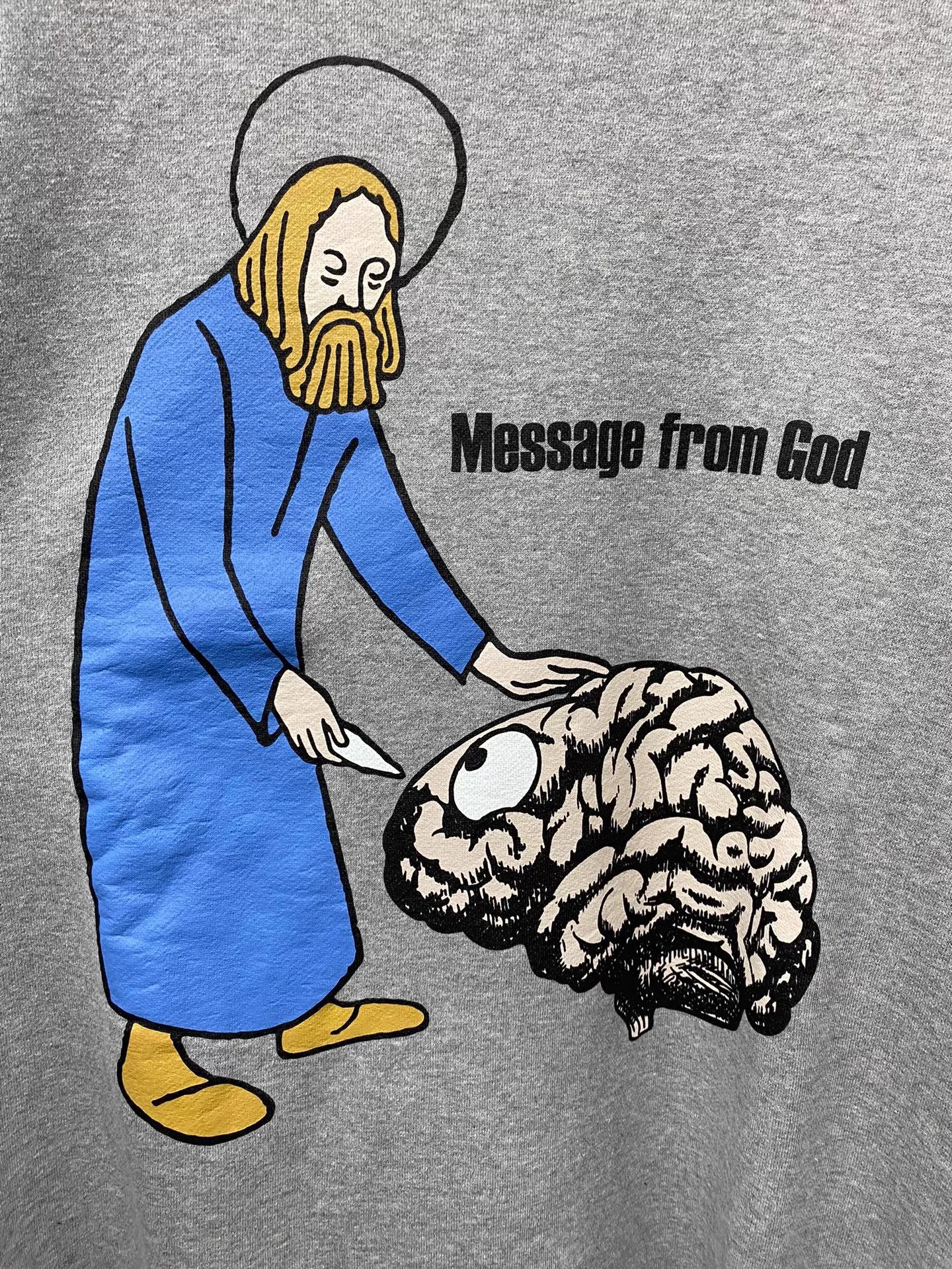 Undercover Undercover 22AW God Brain Print Gray Oversize Hoodie 5 Size US XXL / EU 58 / 5 - 5 Thumbnail