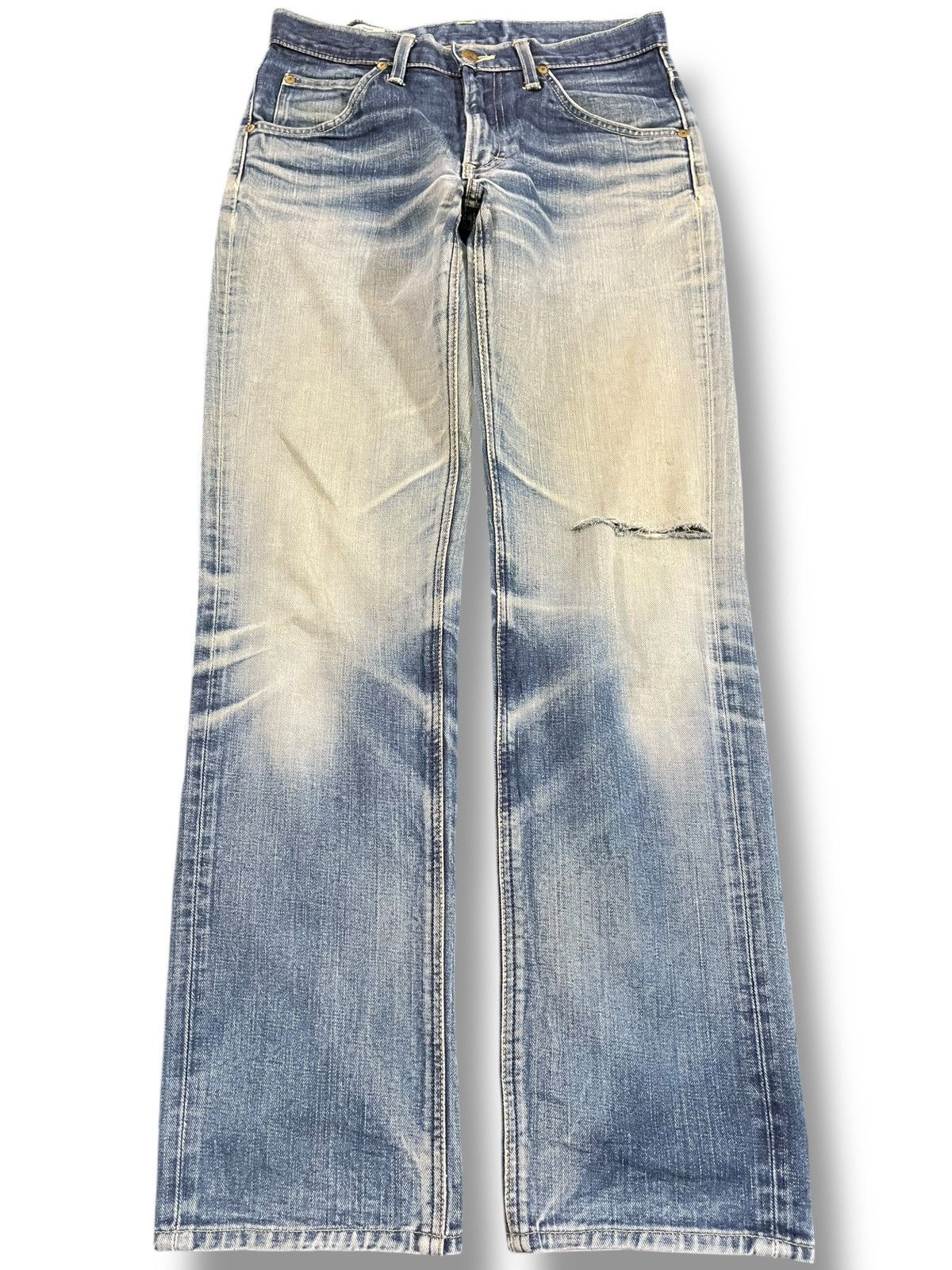 Lee Vintage Lee Riders Faded Clawmark Distressed Denim Size US 30 / EU 46 - 1 Thumbnail