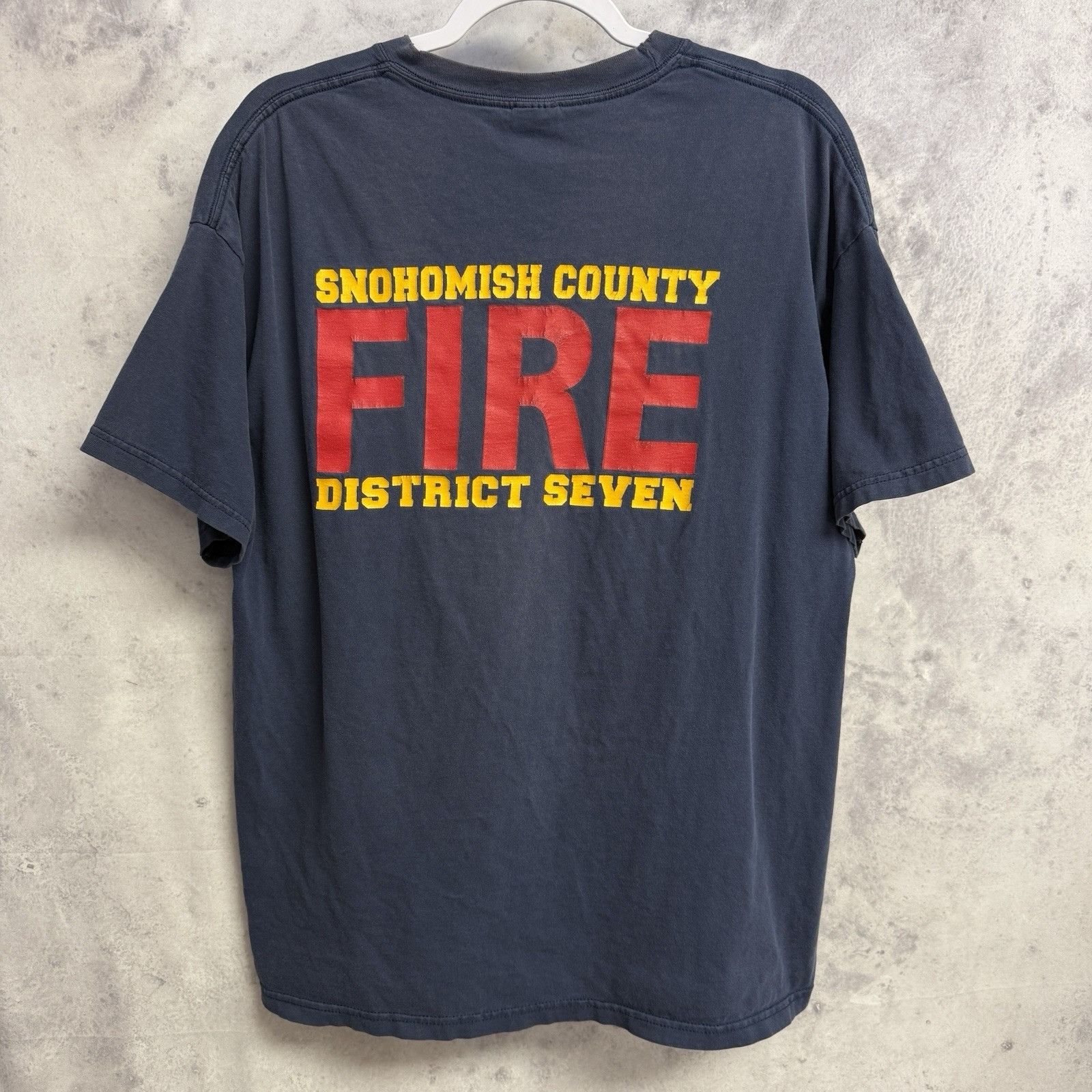 Vintage Vintage Snohomish Fire Dept T Shirt Mens XL Blue Y2K Fireman Size US XL / EU 56 / 4 - 2 Thumbnail